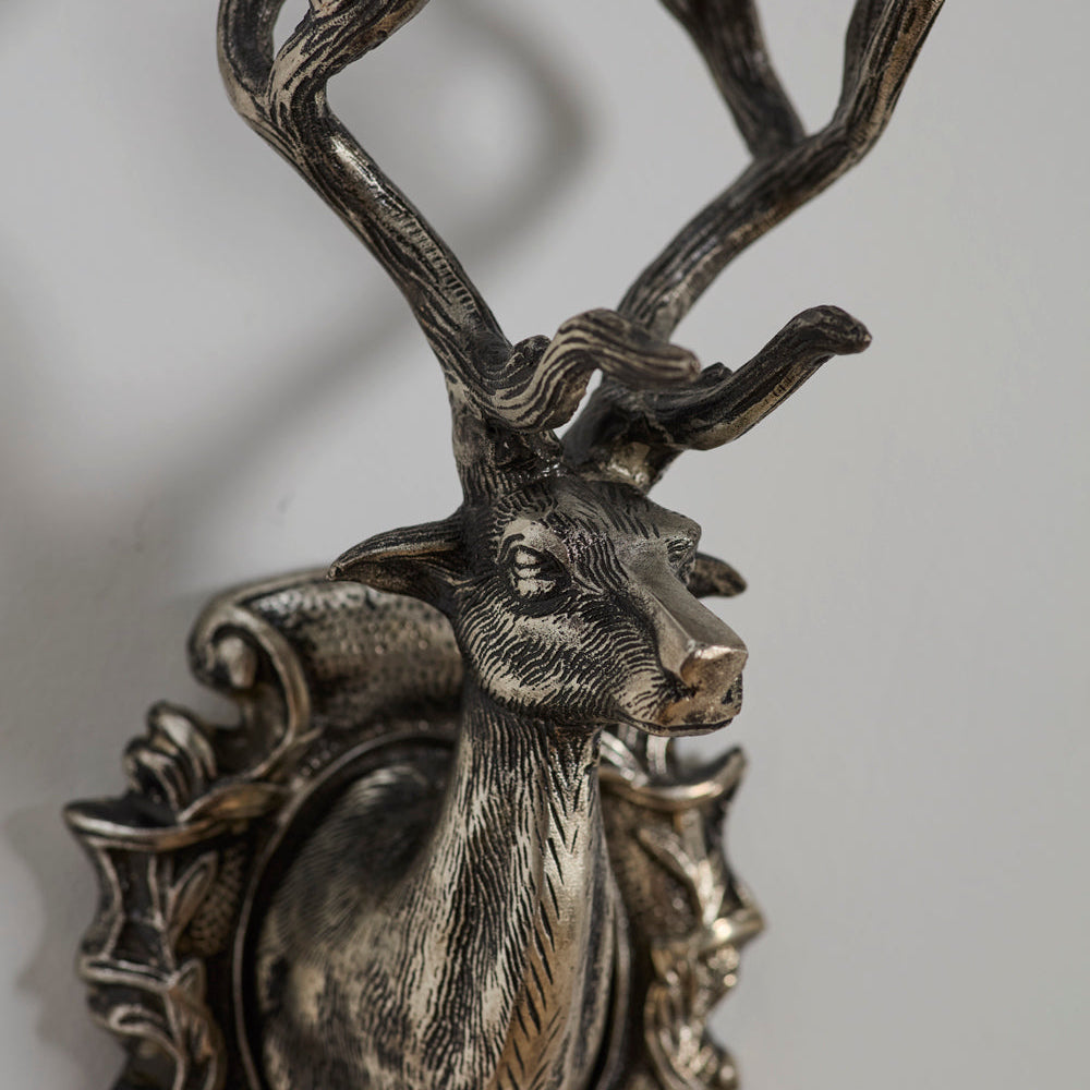 Silver Stag Wall Mount