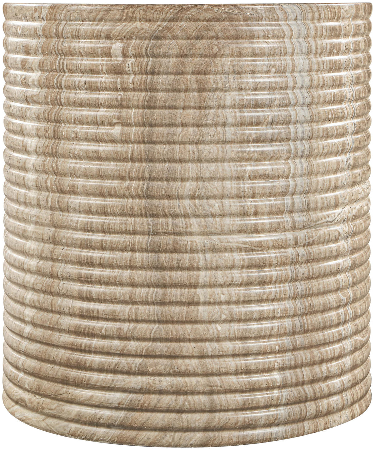 Rapallo Beige Concrete Indoor/Outdoor End Table Set of 2