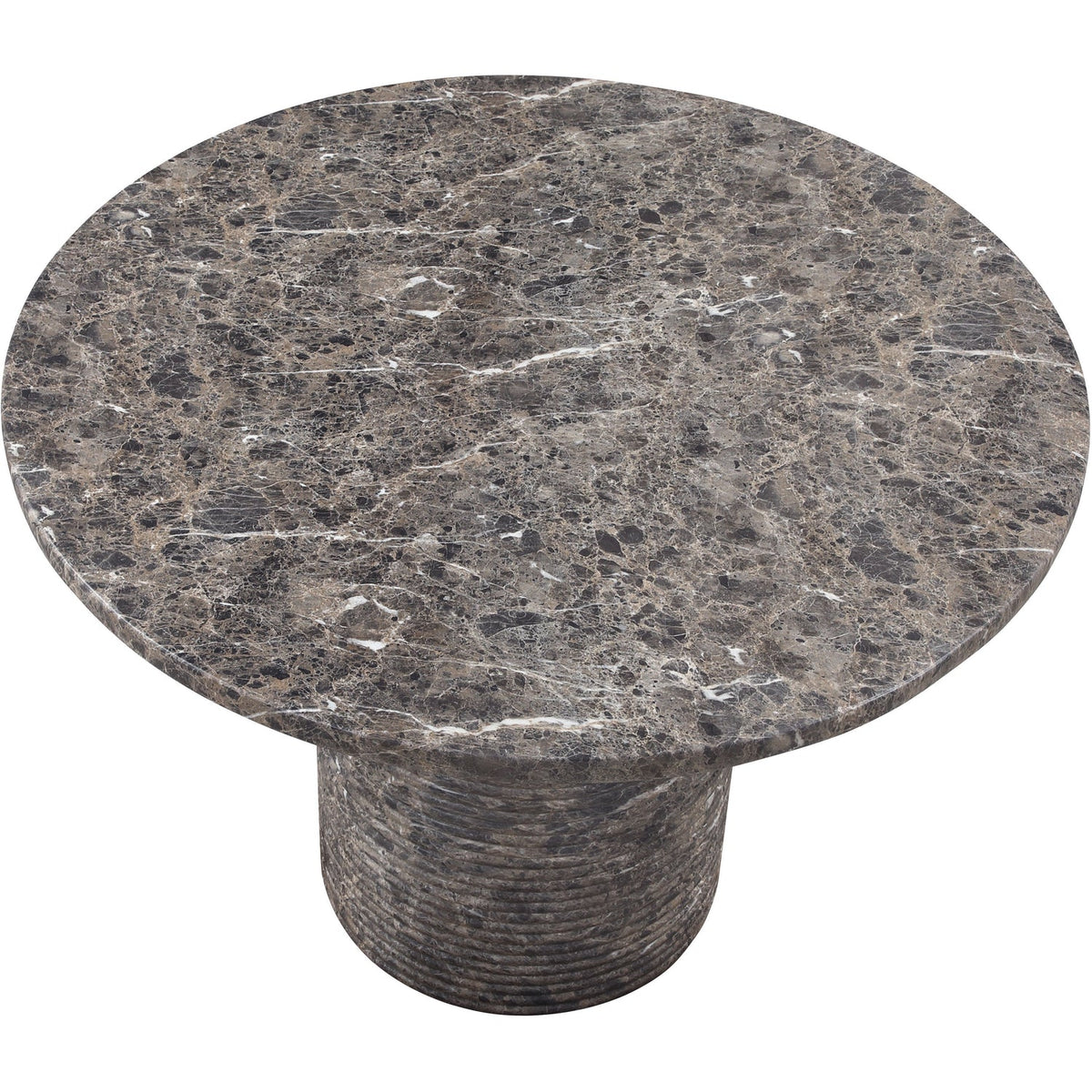 Rapallo 43in Brown Concrete Indoor/Outdoor Dining Table