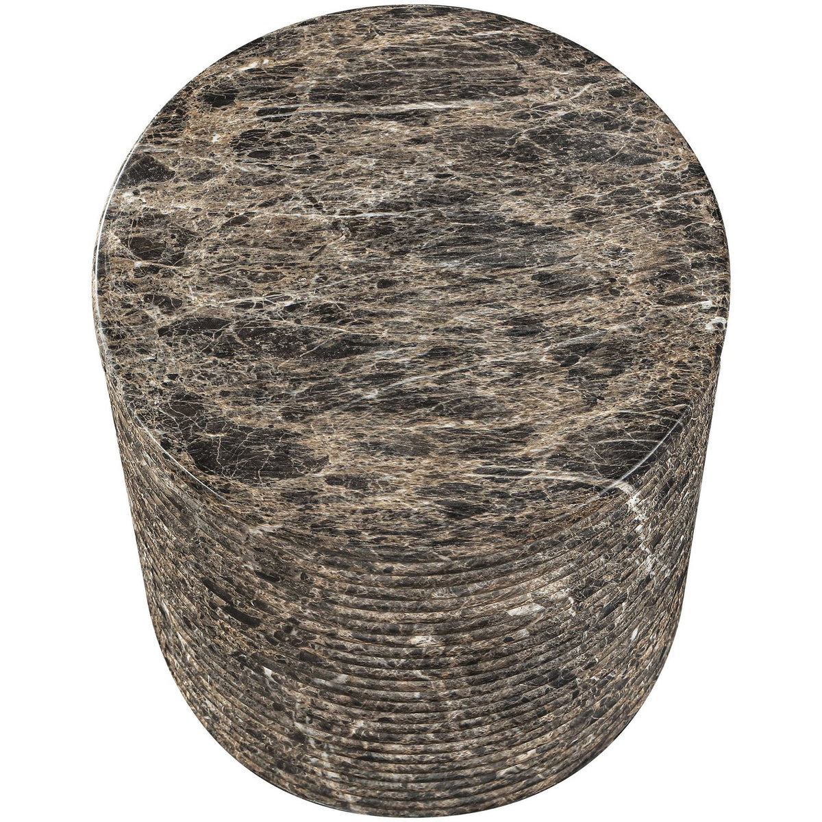 Rapallo Brown Concrete Indoor/Outdoor End Table Set of 2
