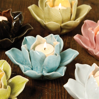 Lotus Tea Light Holder Set of 3