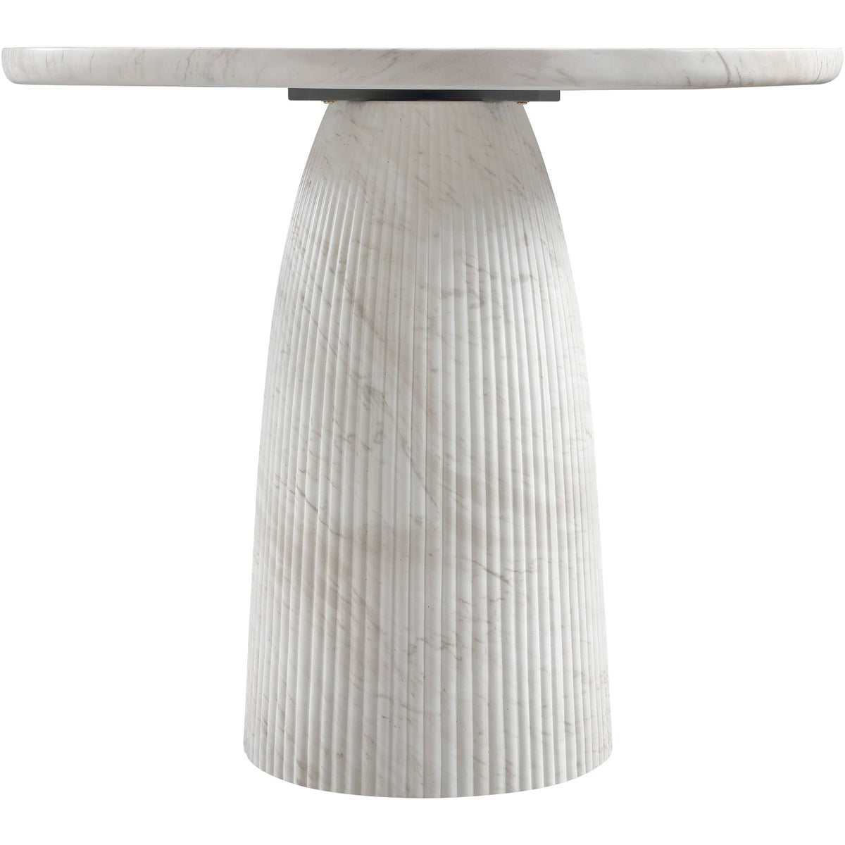 Venosa 36in White Concrete Indoor/Outdoor Dining Table