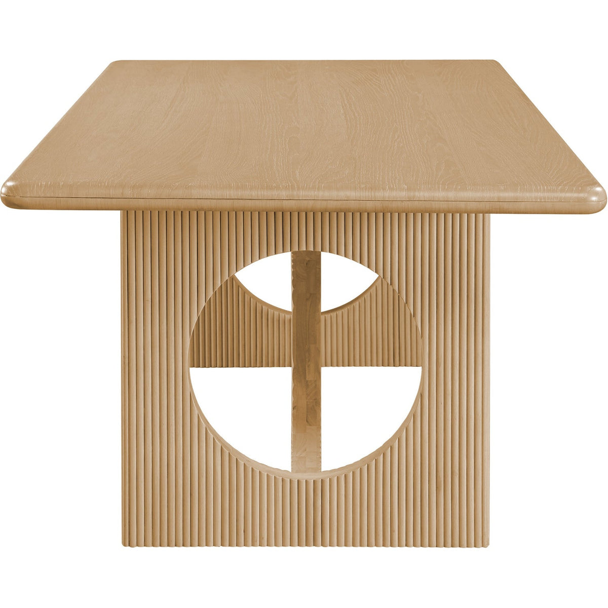 Rivas 94in Natural Wood And Veneer Dining Table