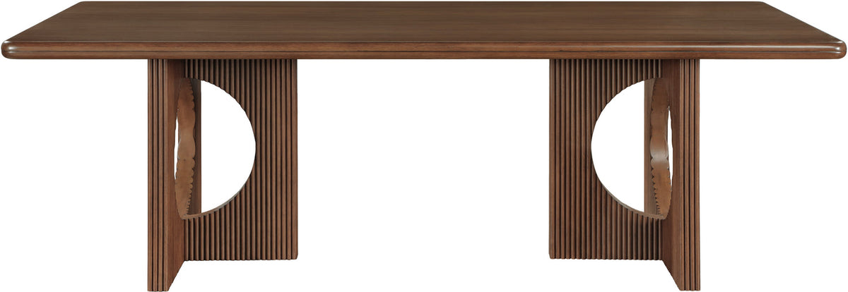Rivas 94in Walnut Wood And Veneer Dining Table