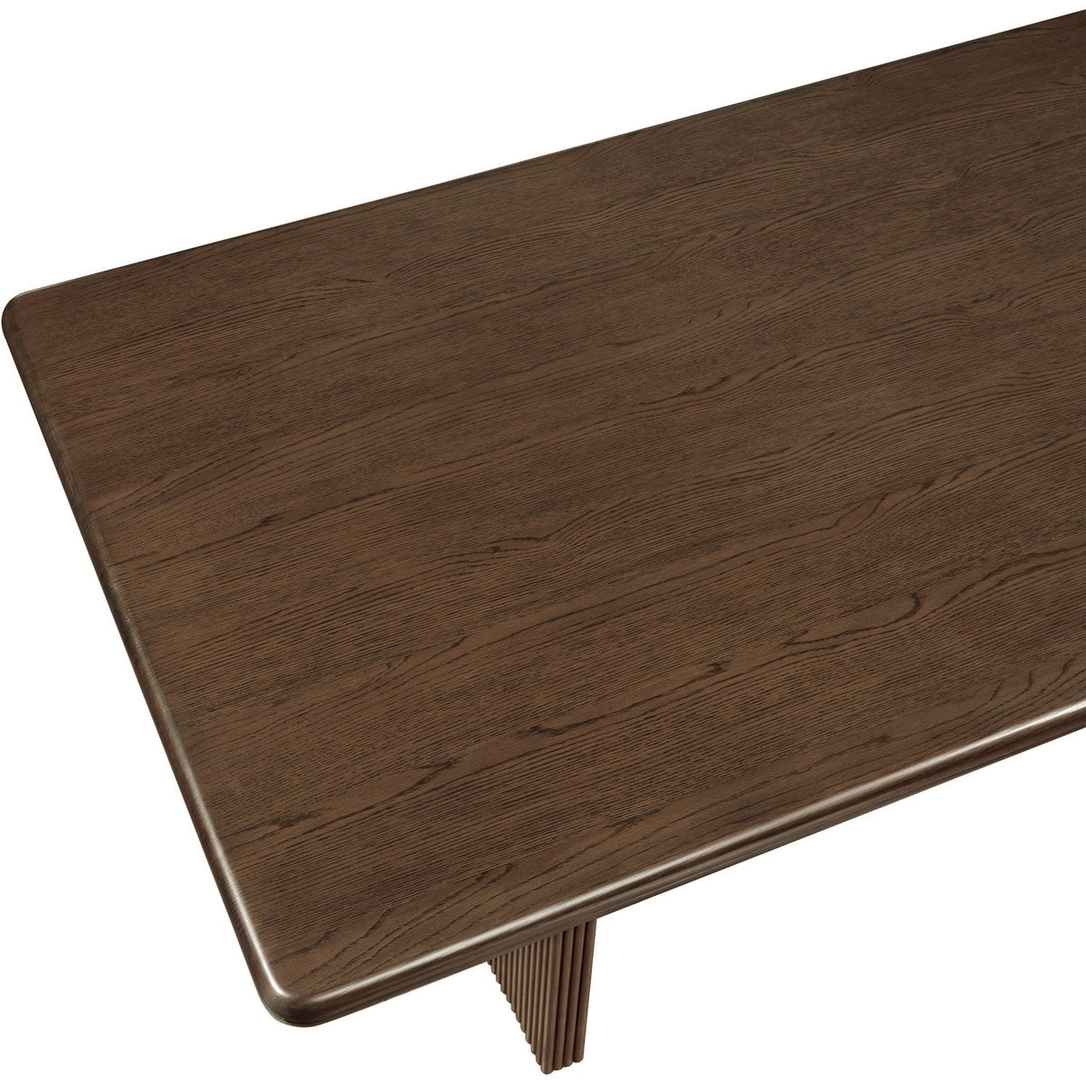 Rivas 94in Walnut Wood And Veneer Dining Table
