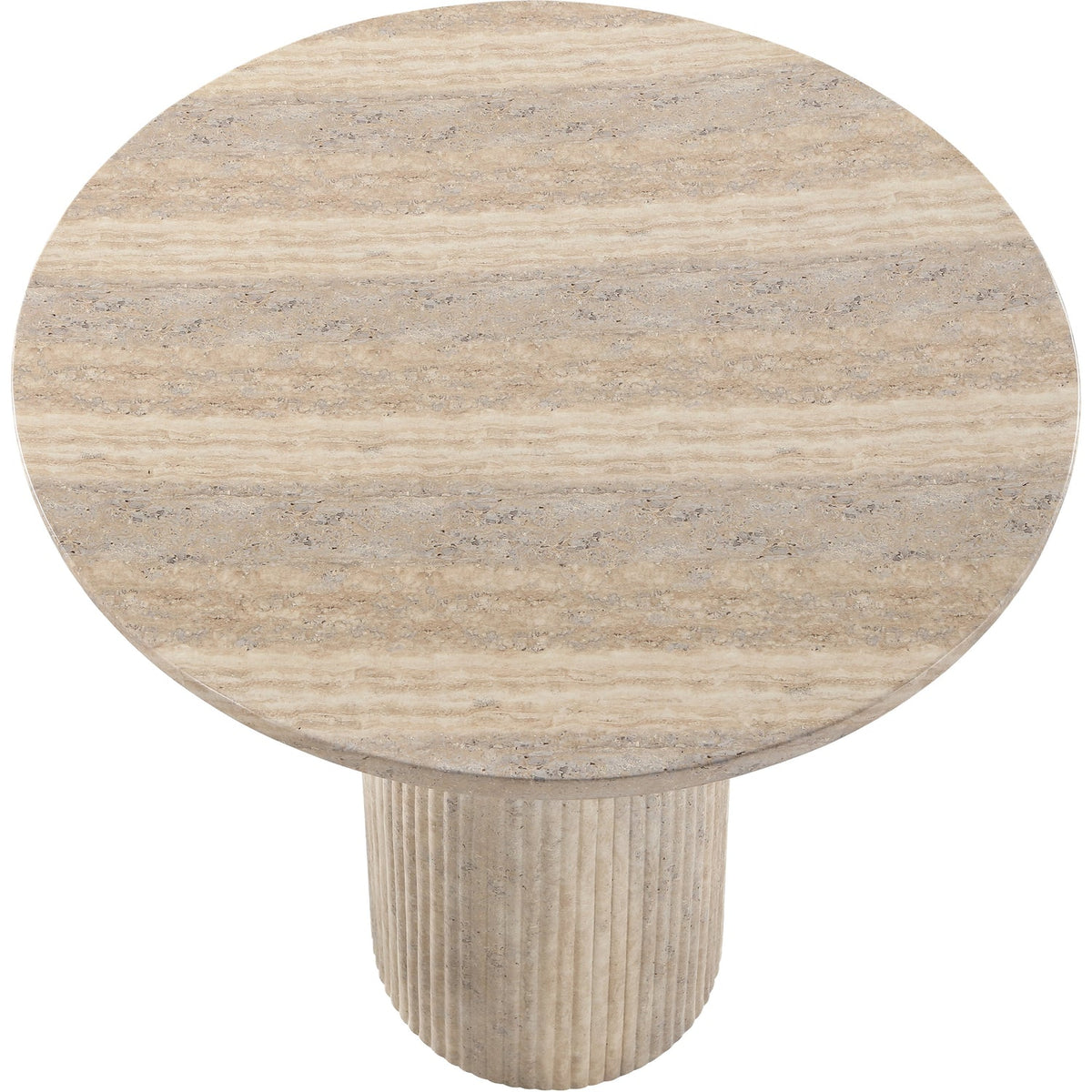 Venosa 36in Travertine Concrete Indoor/Outdoor Bar Table