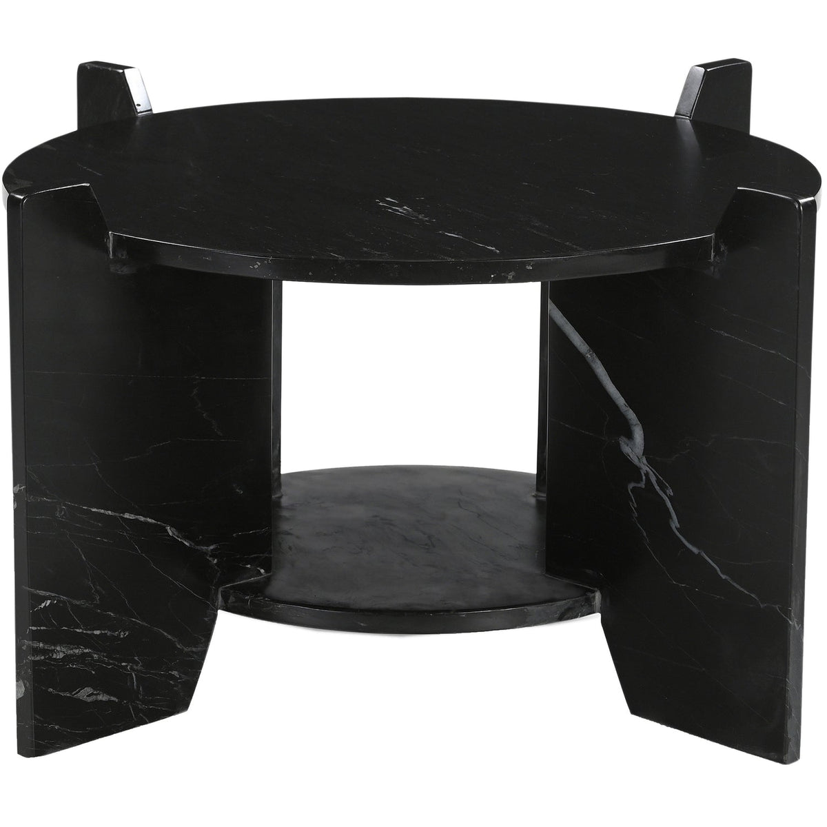 Soriano Black Genuine Marble Coffee Table