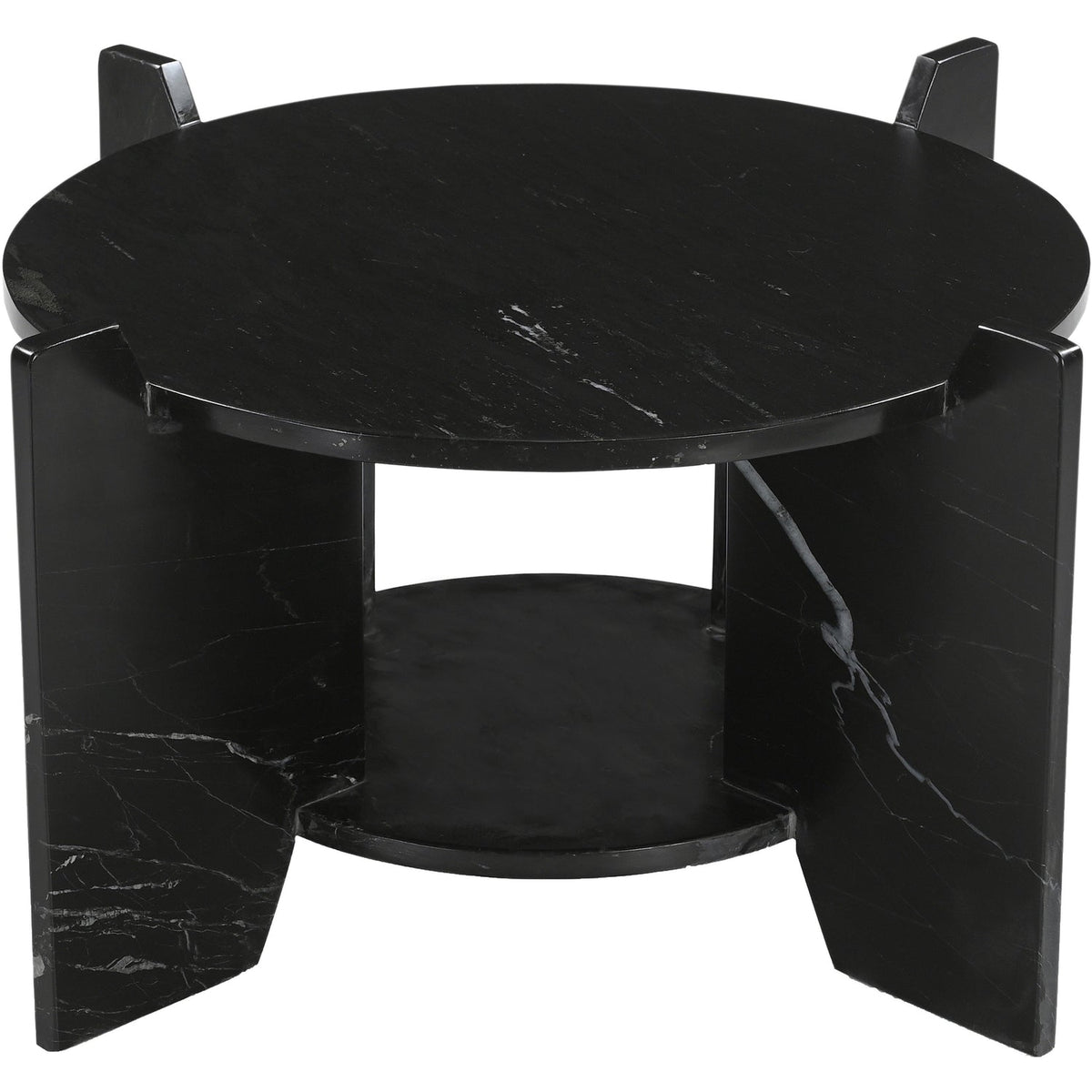 Soriano Black Genuine Marble Coffee Table