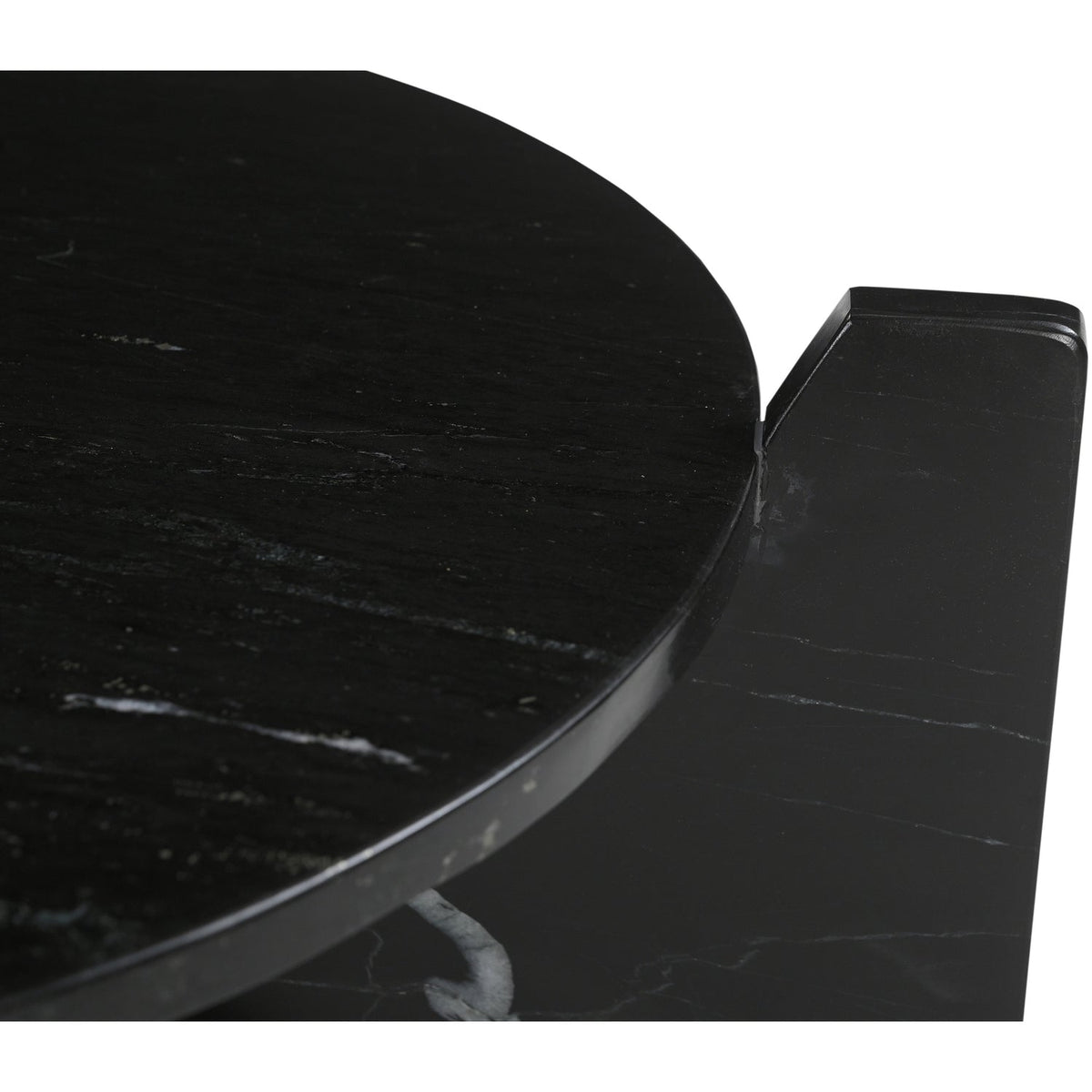Soriano Black Genuine Marble Coffee Table
