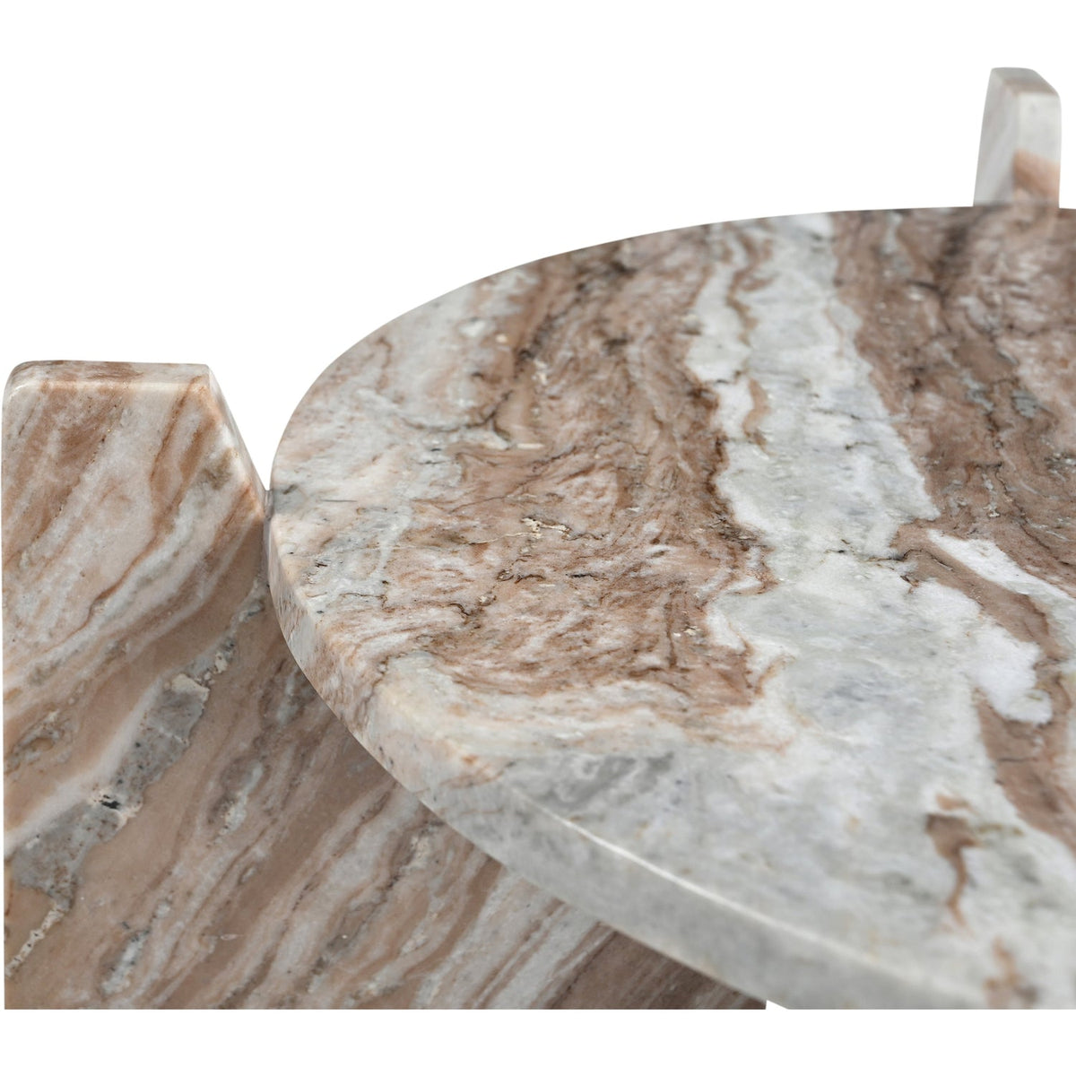 Soriano Brown Genuine Marble Coffee Table