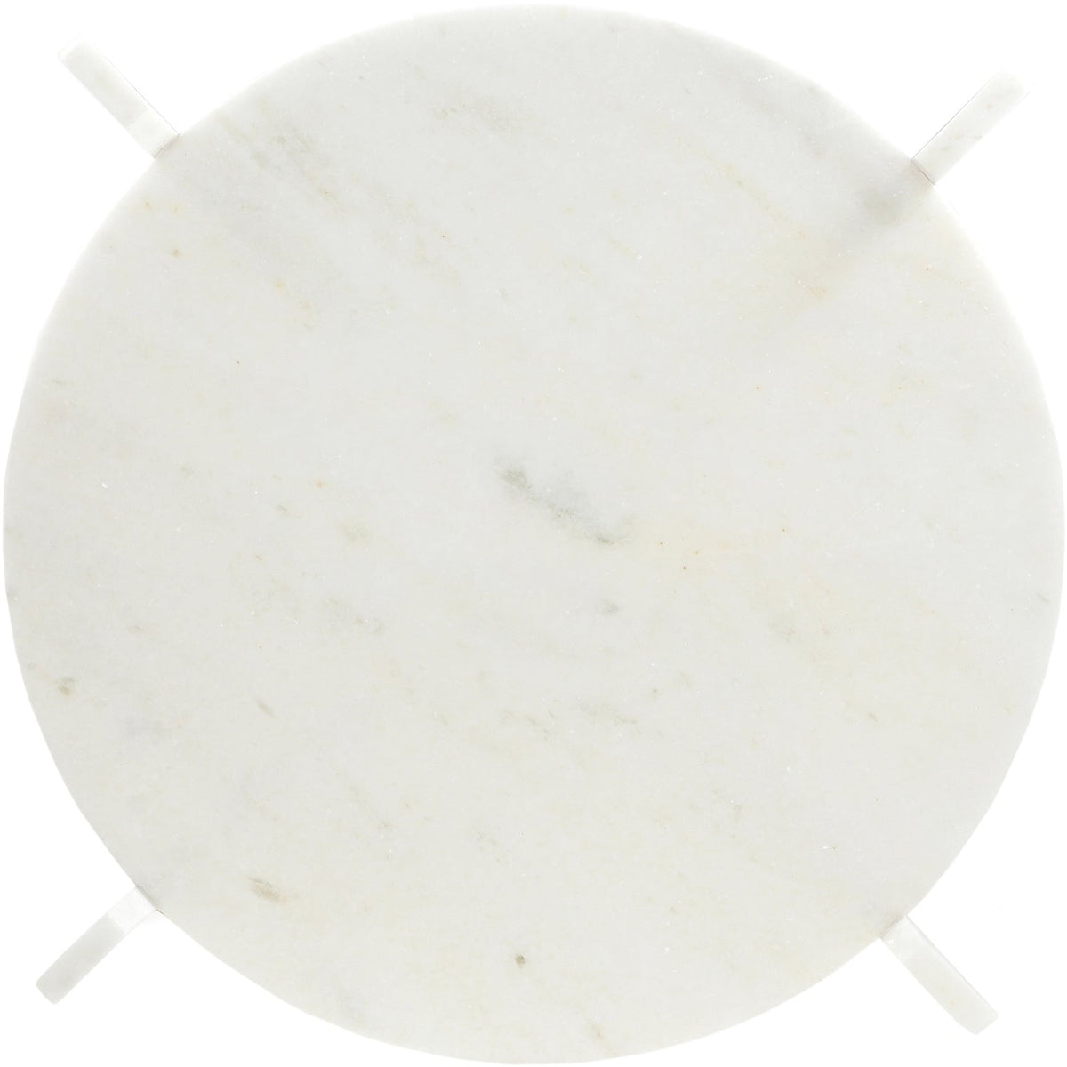 Soriano White Genuine Marble Coffee Table