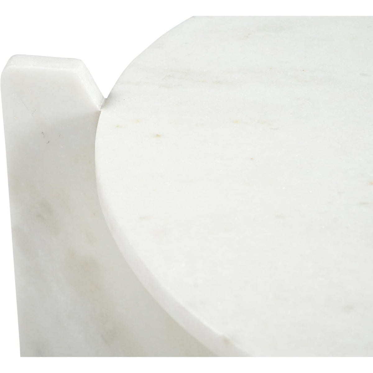 Soriano White Genuine Marble Coffee Table