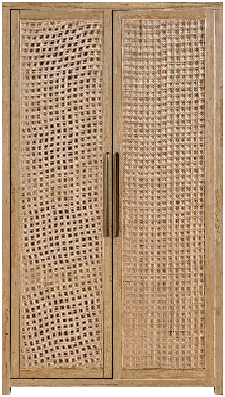 Vana Natural Cane And Solid Wood Storage Cabinet