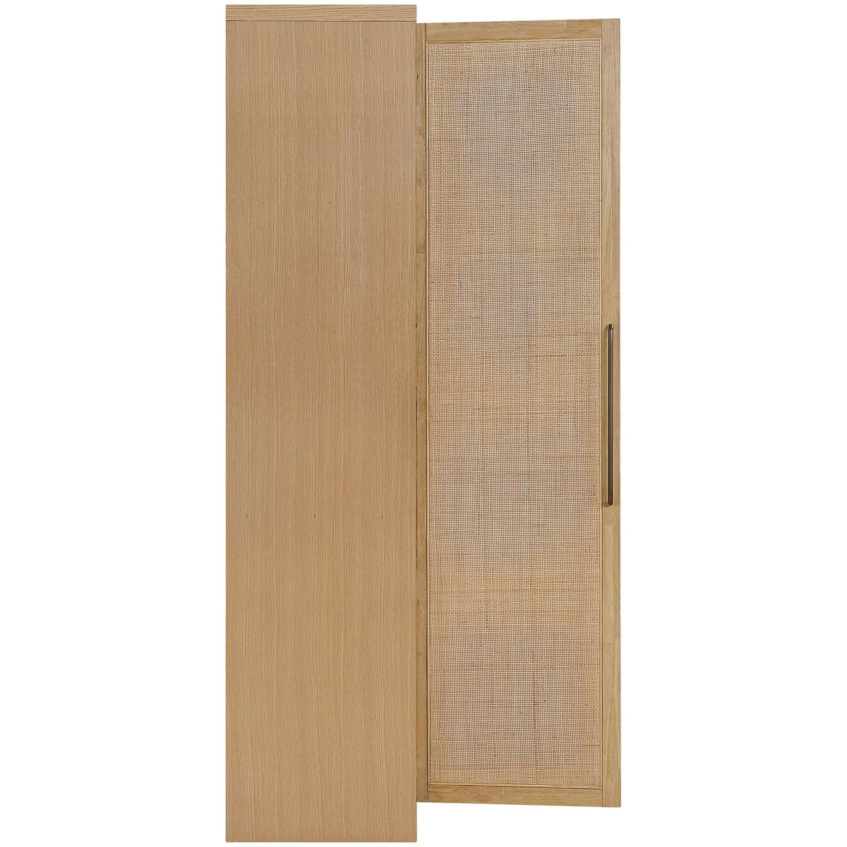 Vana Natural Cane And Solid Wood Storage Cabinet