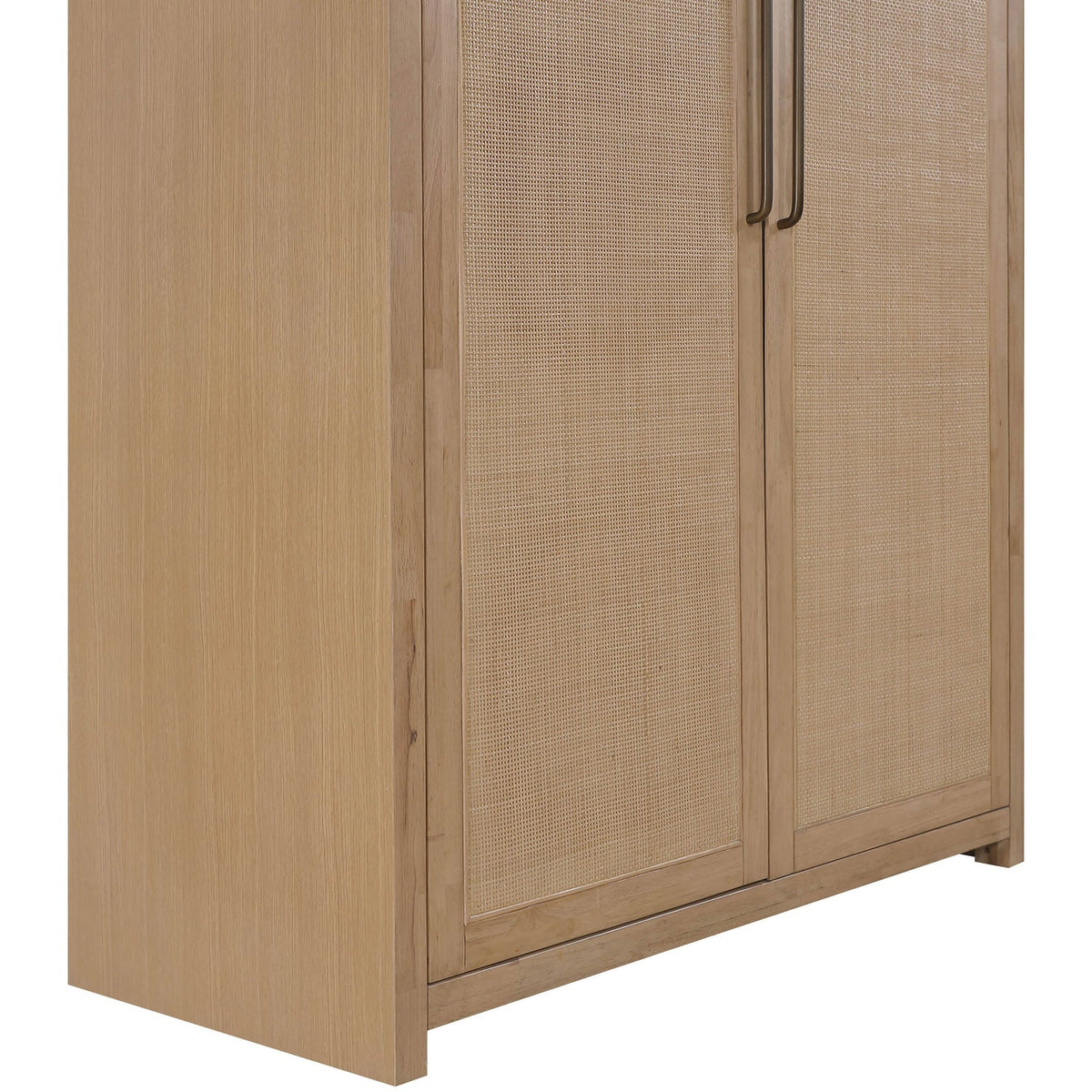 Vana Natural Cane And Solid Wood Storage Cabinet