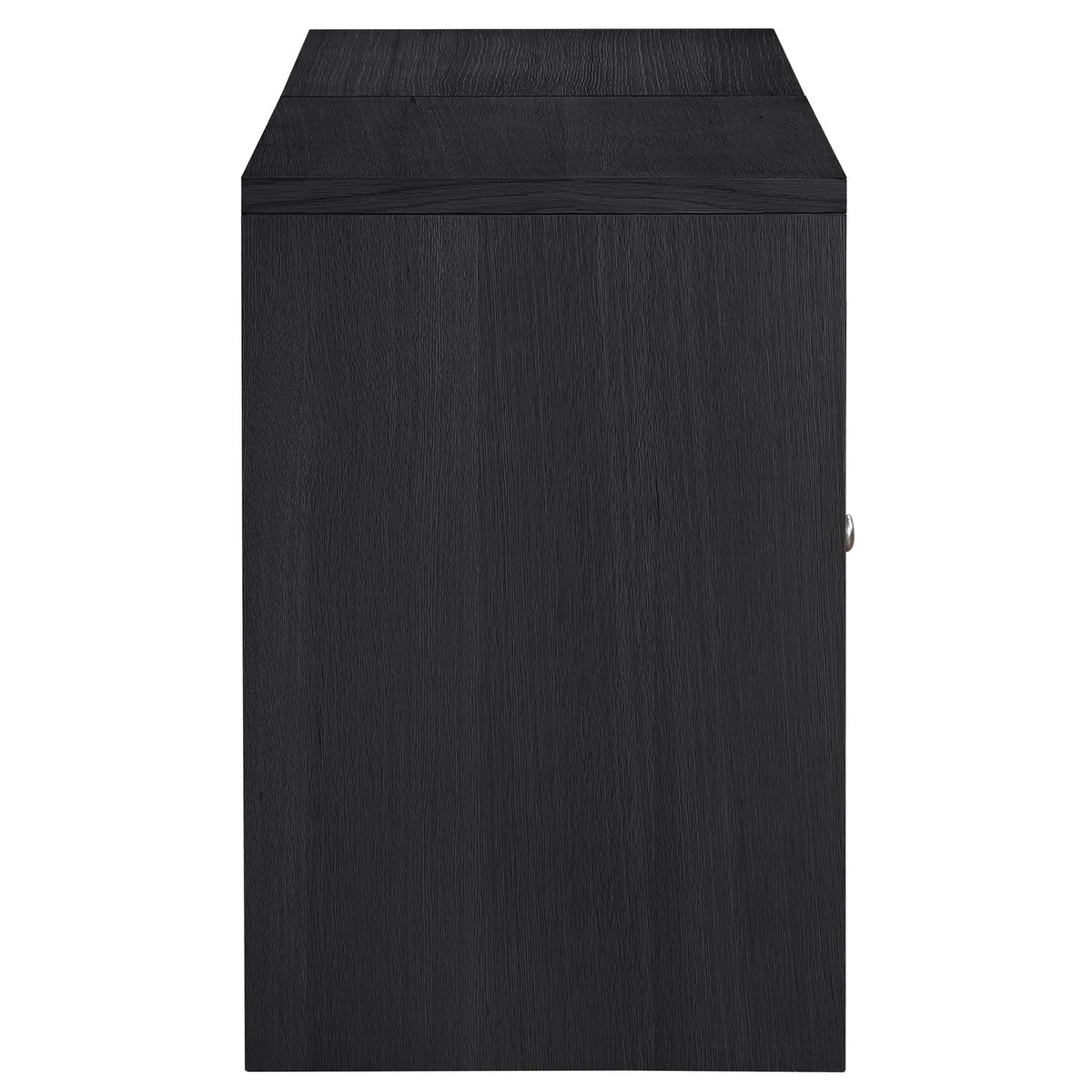 Vero Black Cane Solid Wood And Oak Veneer 2 Piece Sideboard/Buffet