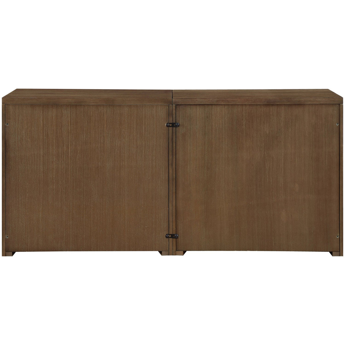 Vero Brown Cane Solid Wood And Oak Veneer 2 Piece Sideboard/Buffet