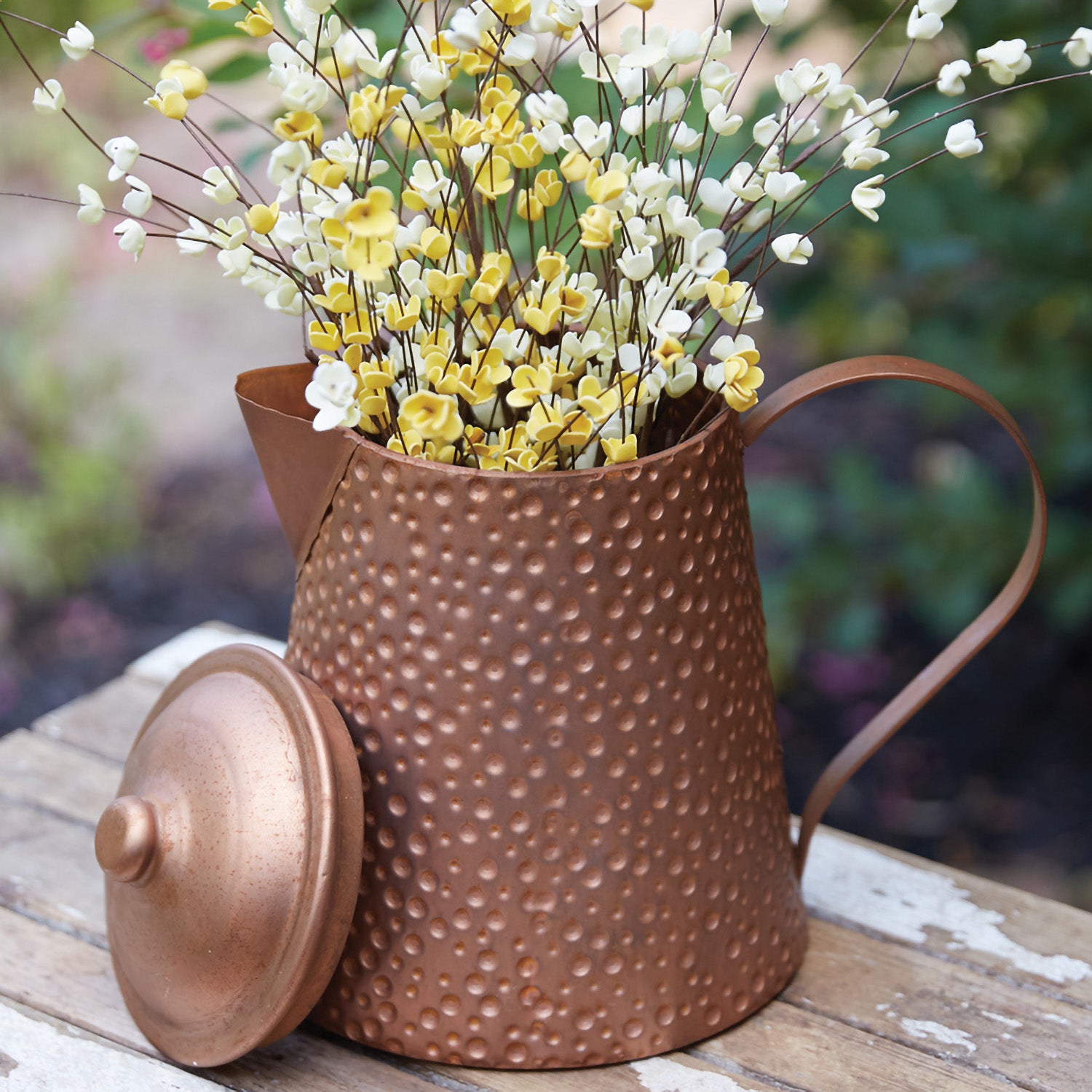 Hammered Copper Pitcher Set of 2