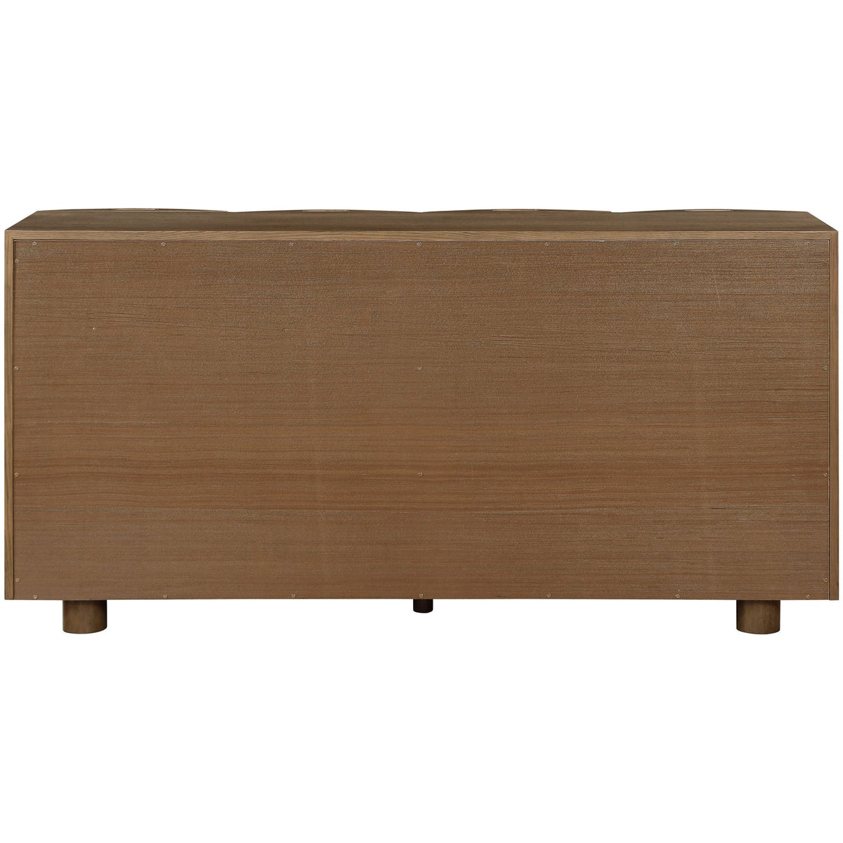Norin Brown Cane Solid Wood And Oak Veneer Sideboard/Buffet