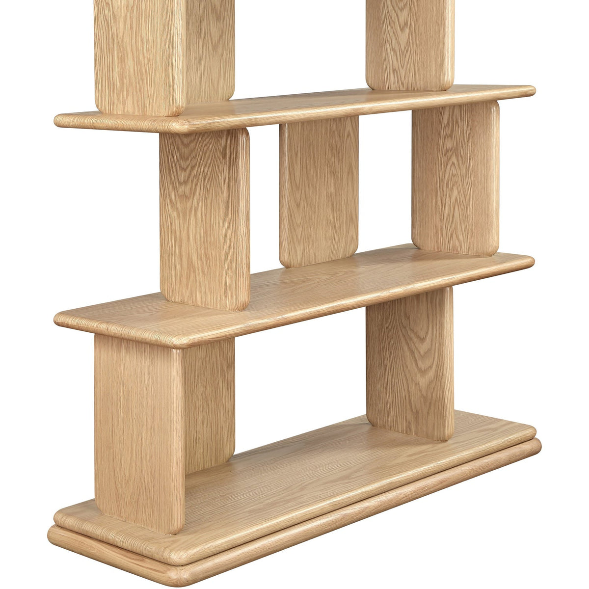Nexa Natural Solid Wood And Oak Veneer Bookcase