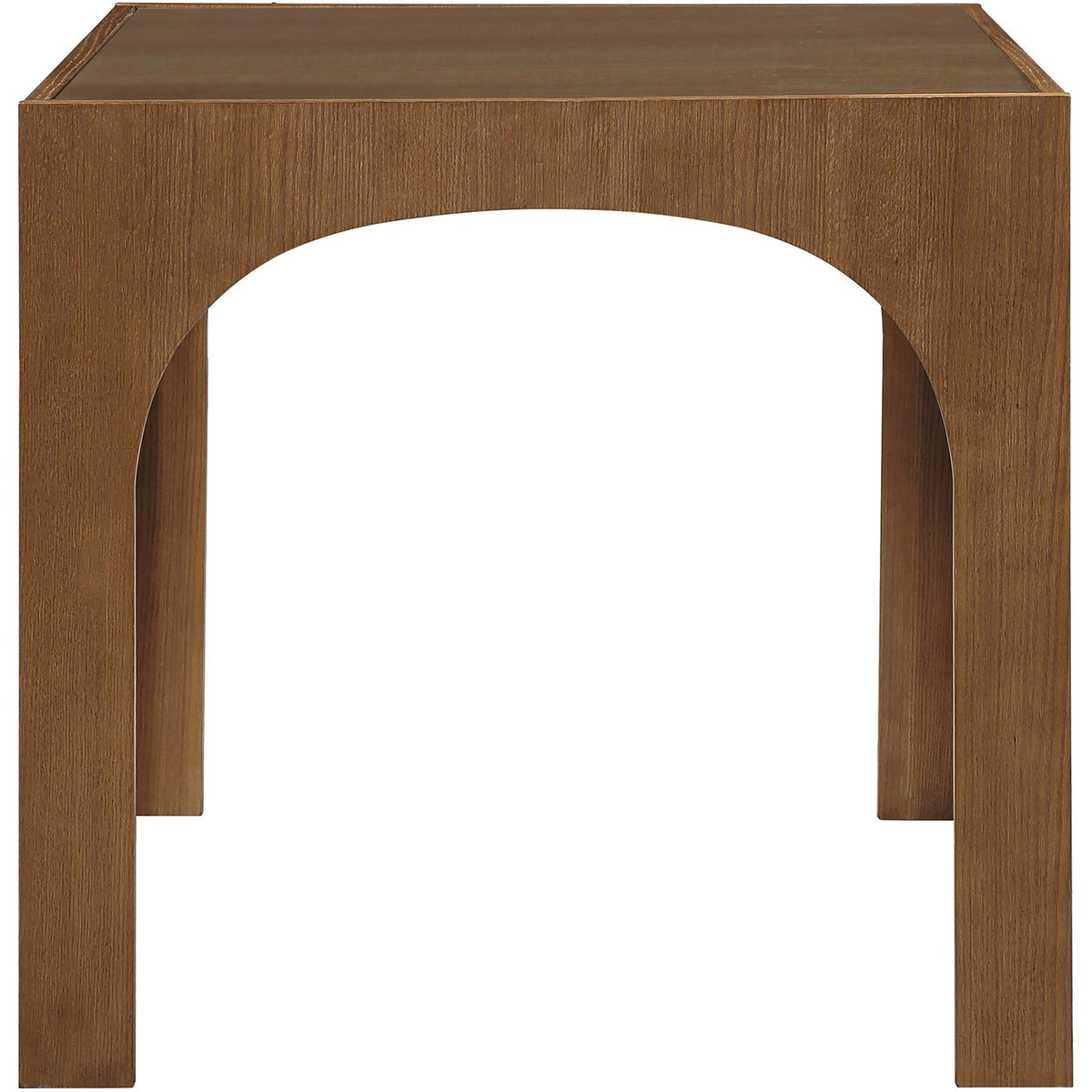 Waldorf 36.25in Brown Tempered Glass Top Counter Table