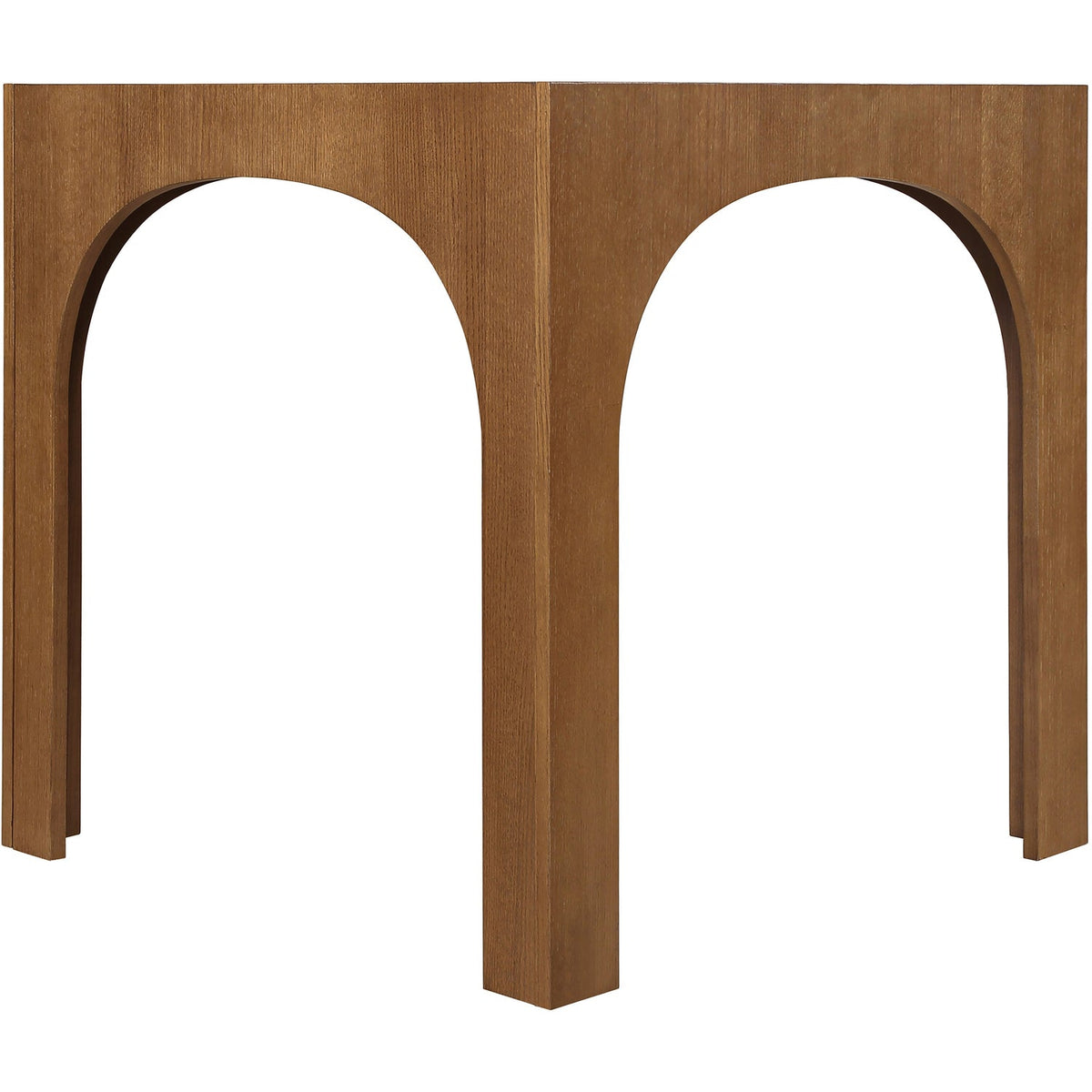 Waldorf 36.25in Brown Tempered Glass Top Counter Table