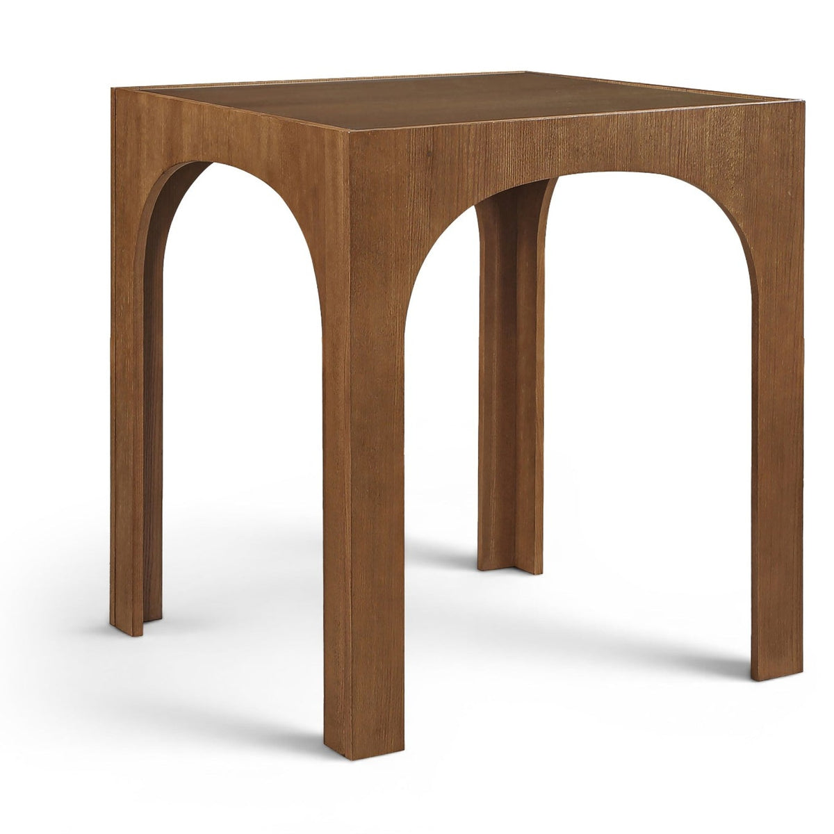 Waldorf 36.25" Brown Tempered Glass Top Bar Height Table in brown tempered glass, primary product view