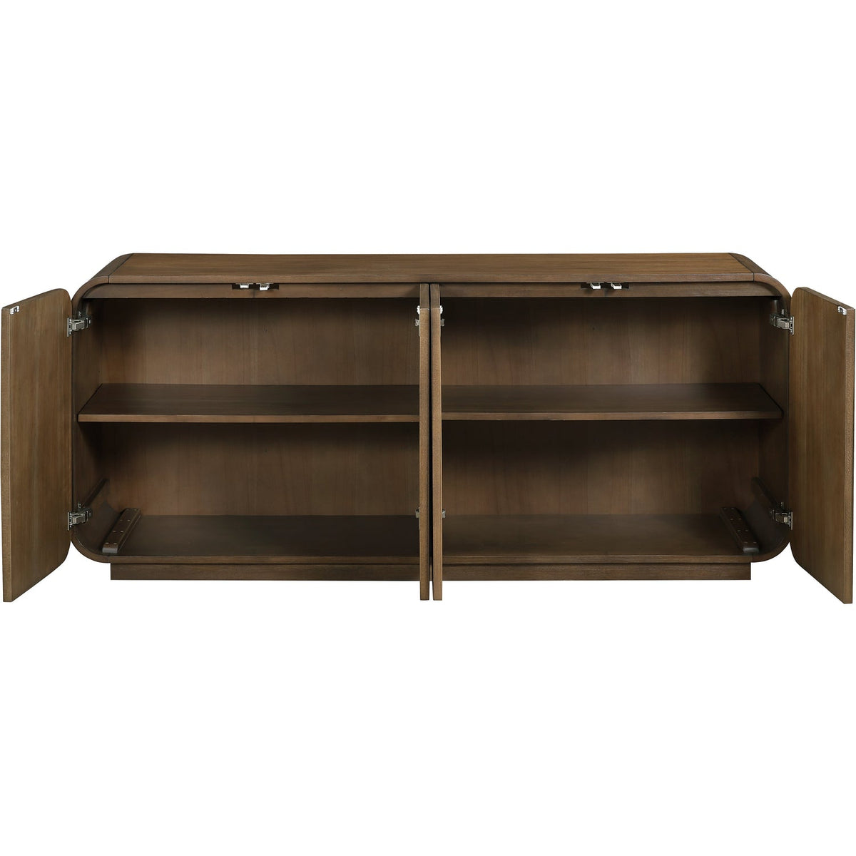 Windsor Brown Solid Wood And Brown Cane Sideboard Buffet
