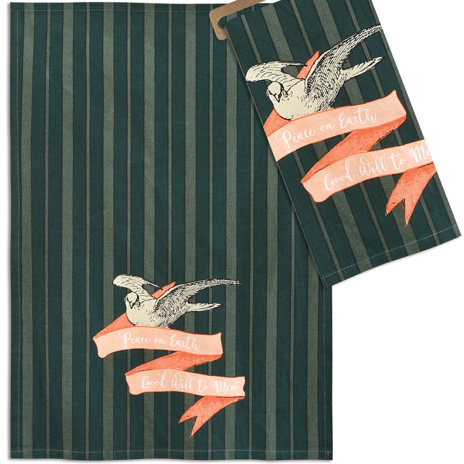 Peace on Earth Tea Towel Set of 8