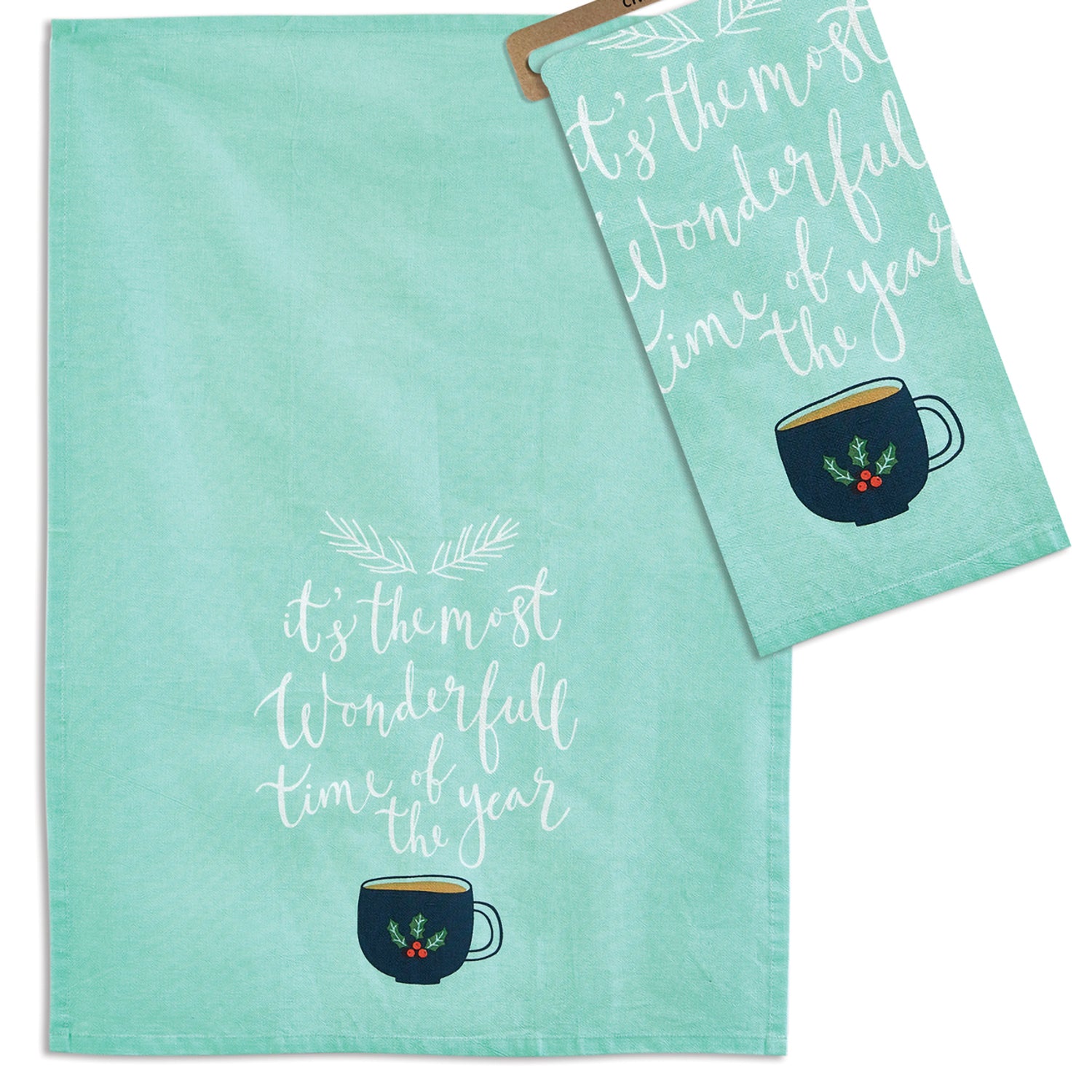 Wonderful Time Tea Towel Set of 12