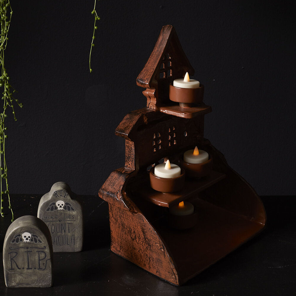 Haunted House Candleholder