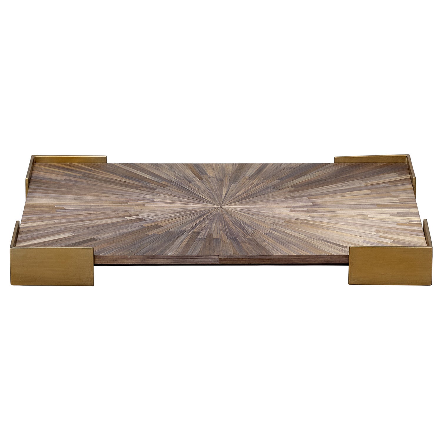 Jamie Young Palm Marquetry Tray
