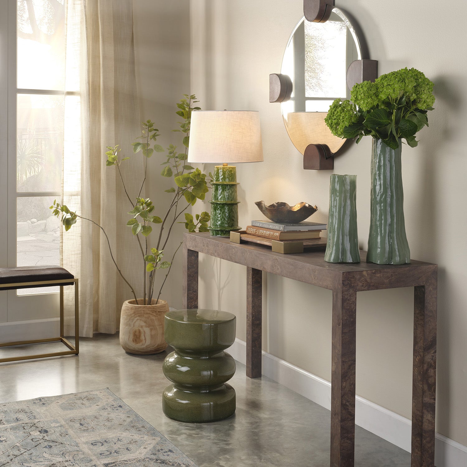 Jamie Young Green Sequoia Vase