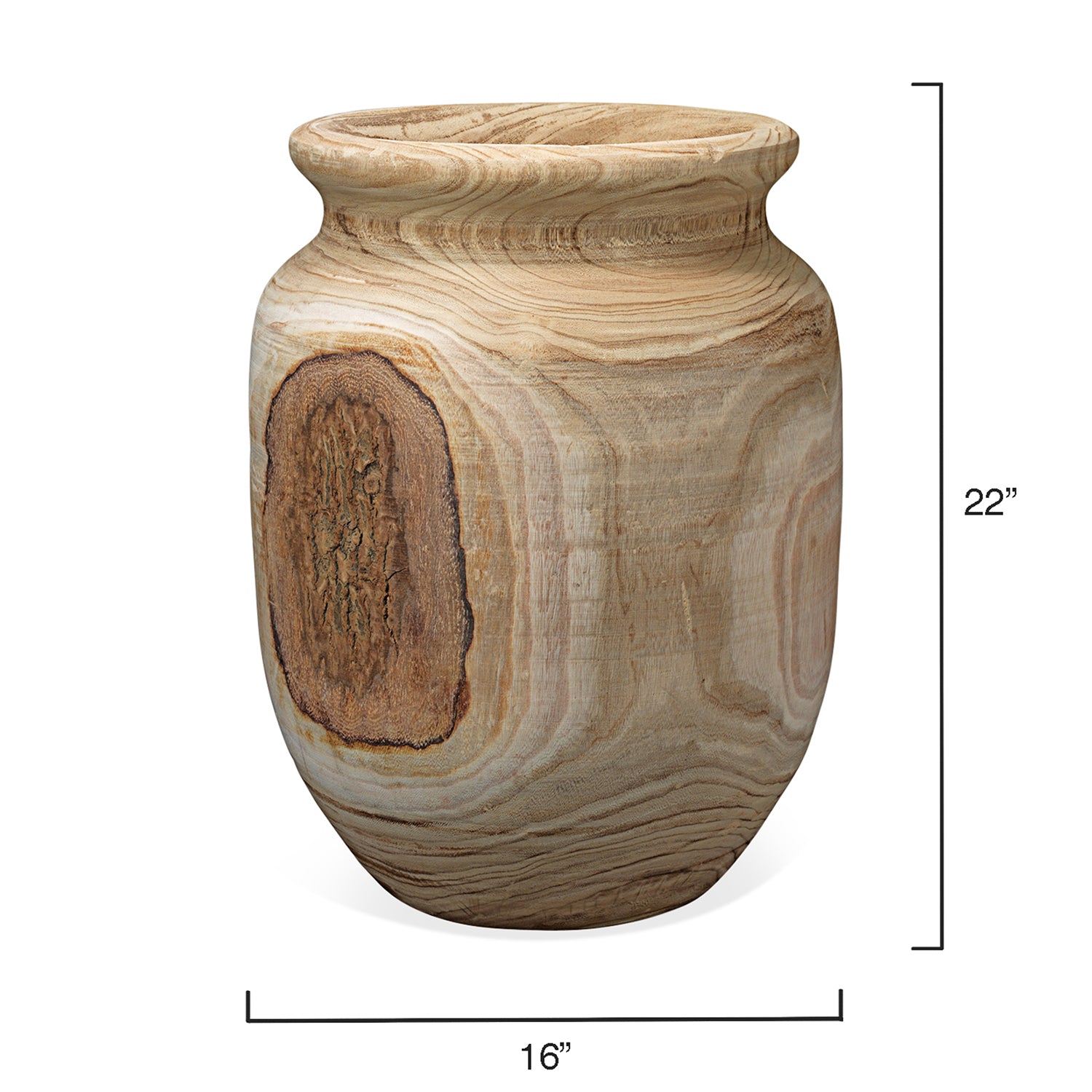 Jamie Young Topanga Wooden Vase