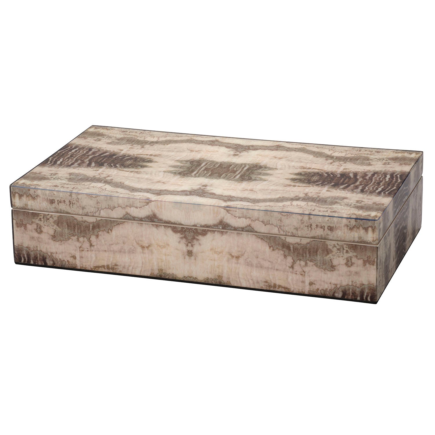 Jamie Young Venom Charcoal Lacquer Decorative Box