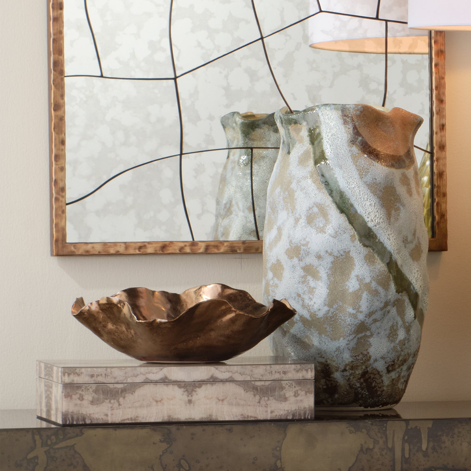 Jamie Young Venom Charcoal Lacquer Decorative Box