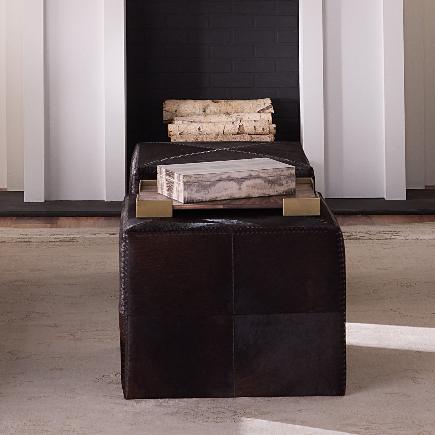 Jamie Young Venom Charcoal Lacquer Decorative Box