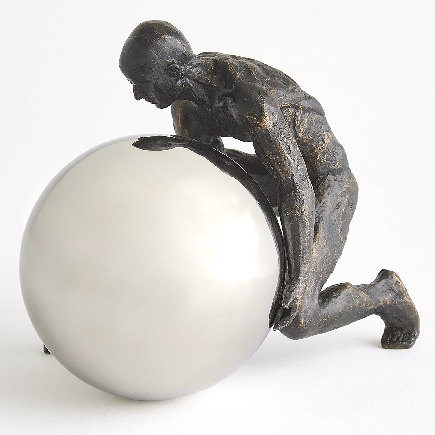 Global Views Boulder Man Sculpture