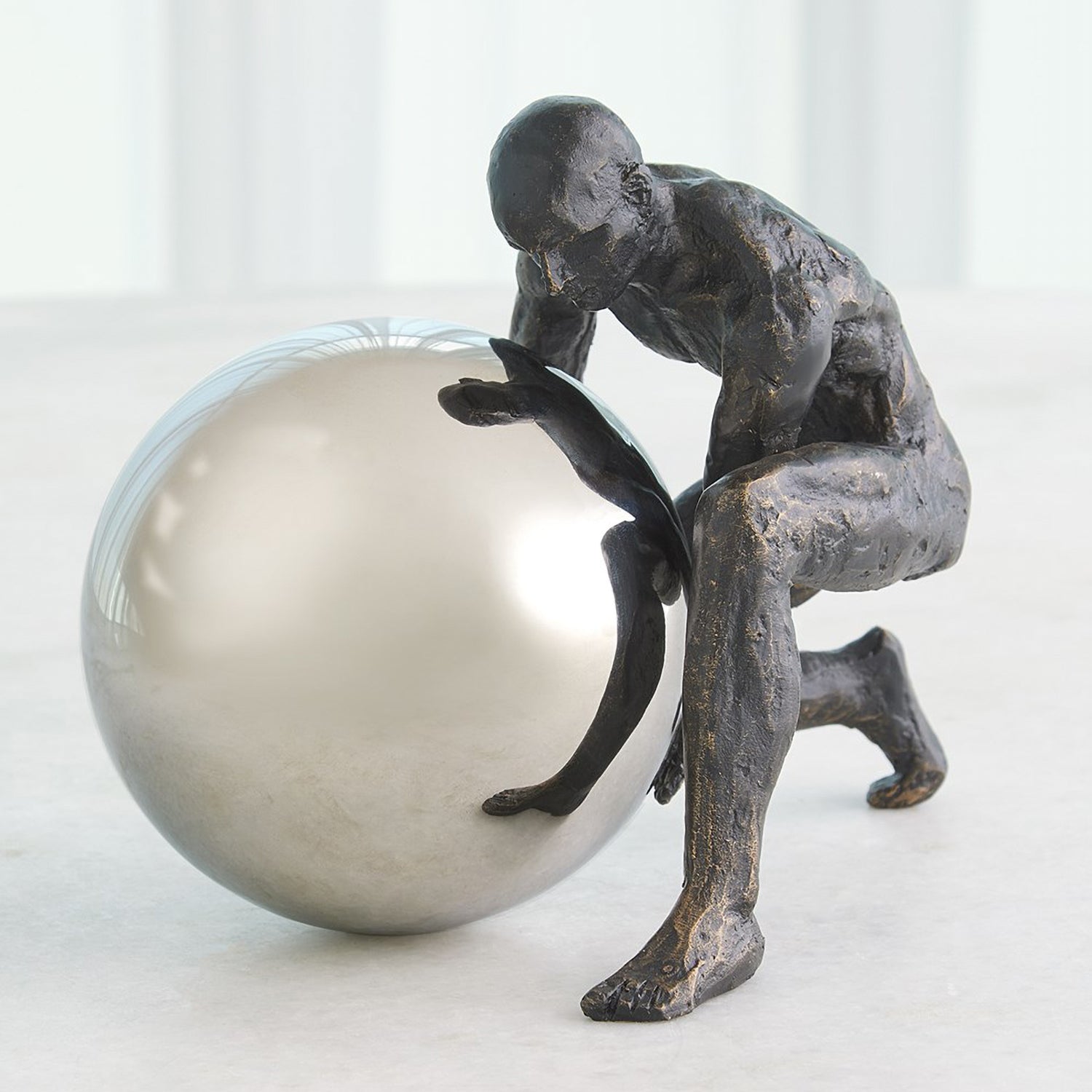 Global Views Boulder Man Sculpture