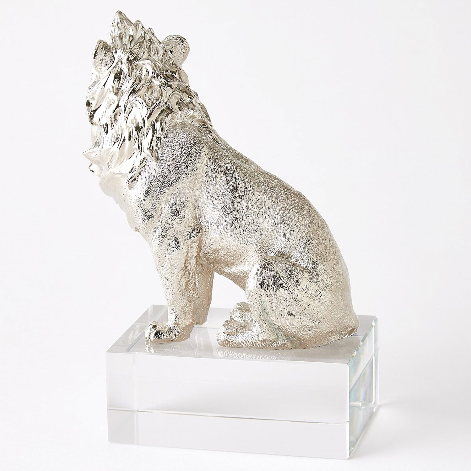 Global Views Lion Nickel Sculpture