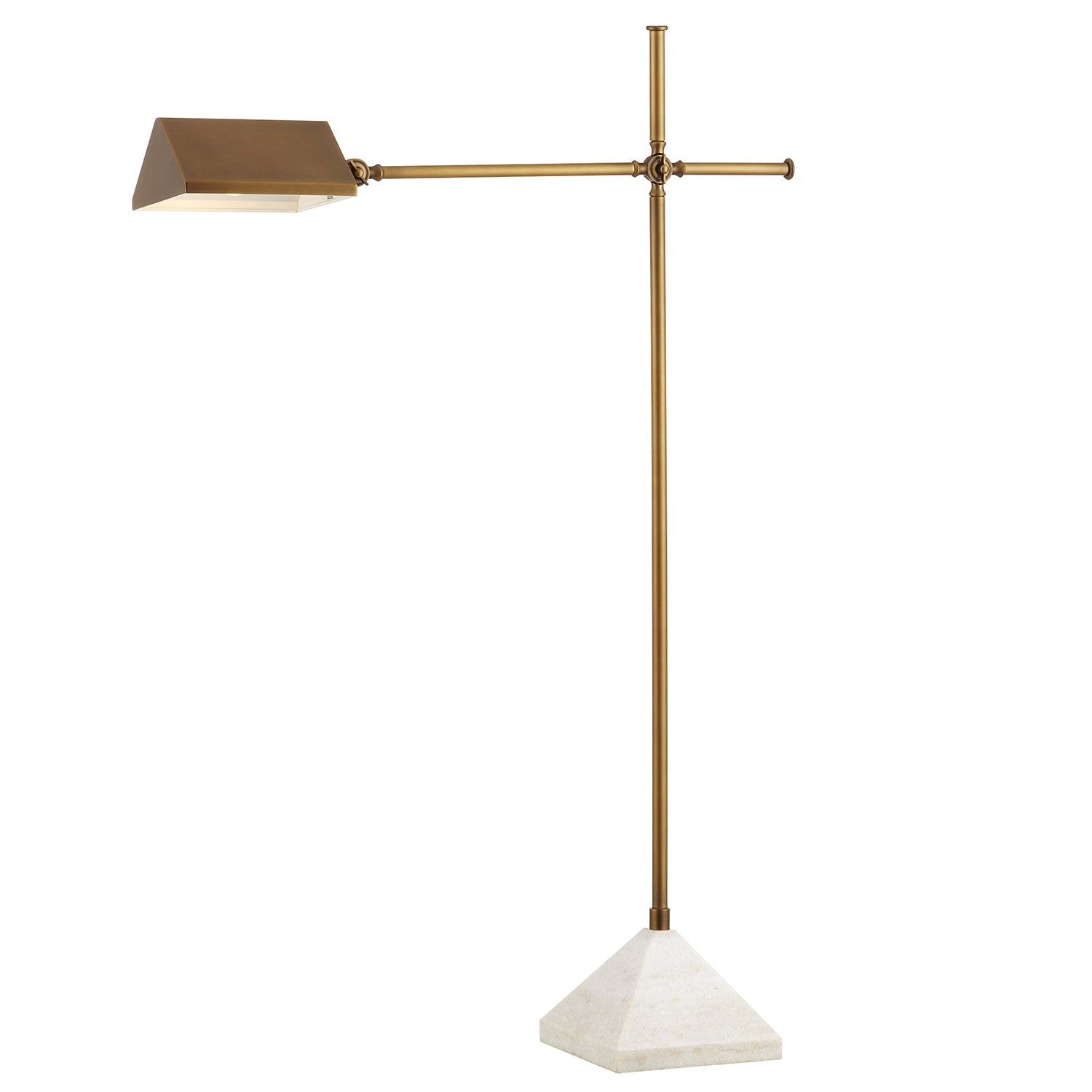 Currey & Co Repertoire Brass Floor Lamp