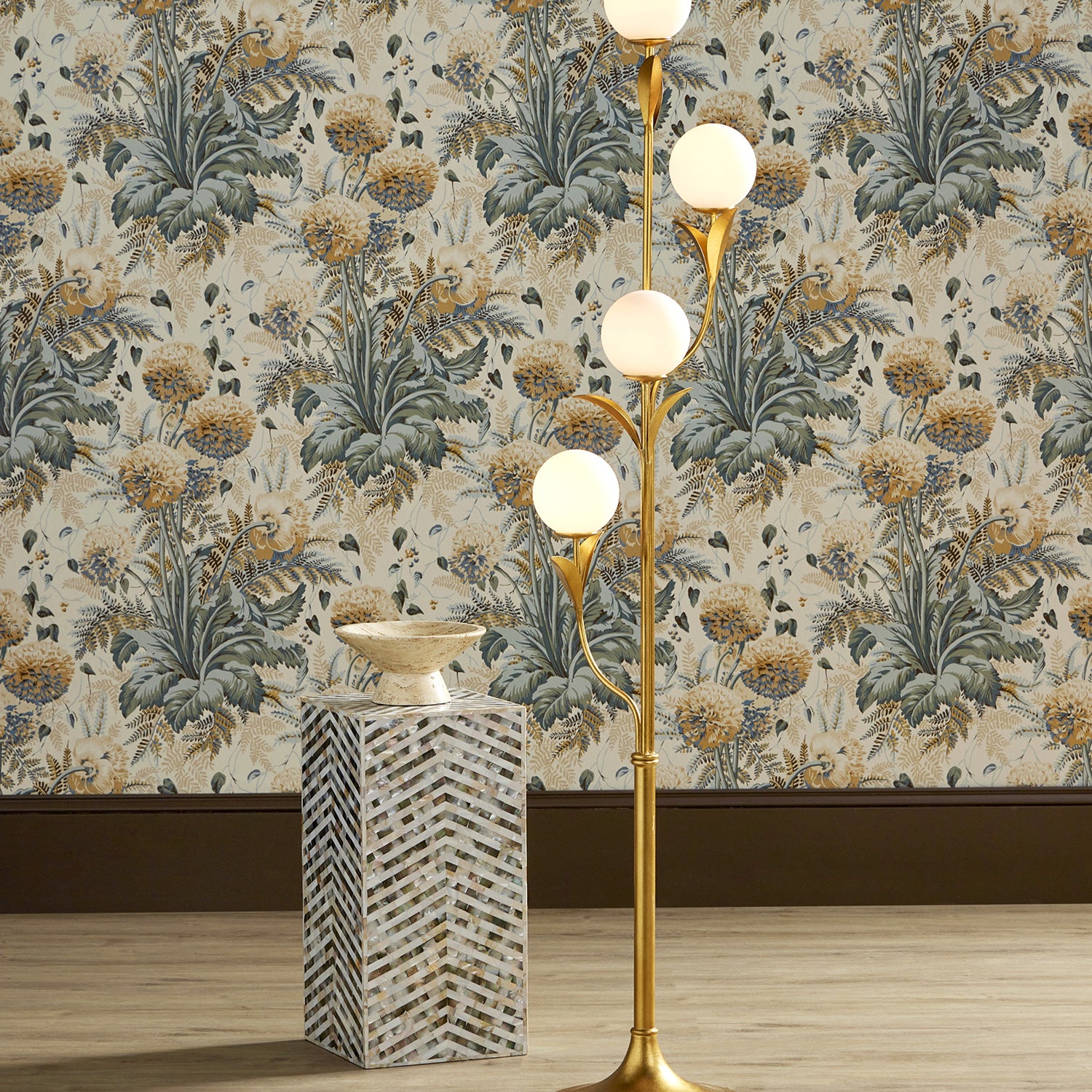 Currey & Co Rossville Floor Lamp