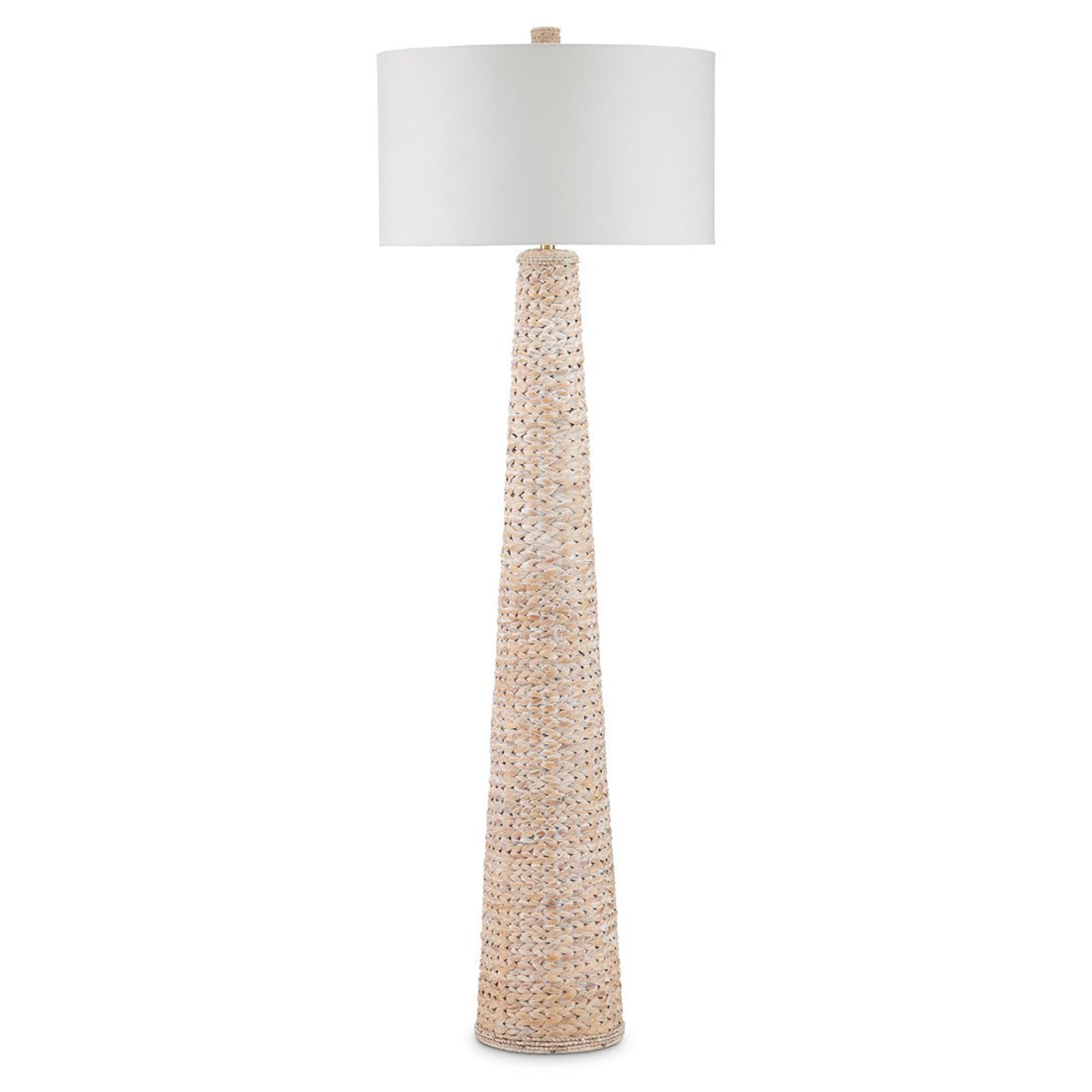 Currey & Co Birdsong Whitewash Floor Lamp