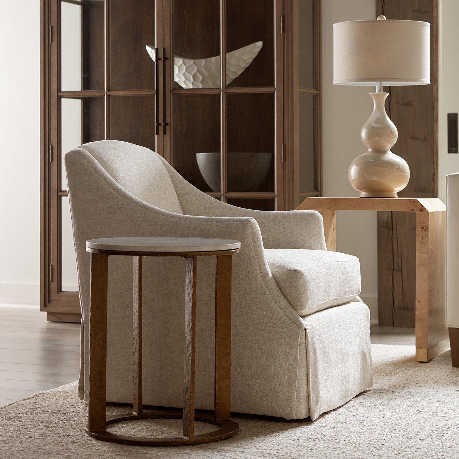 Sequoia Chairside Table Set of 2 material close-up