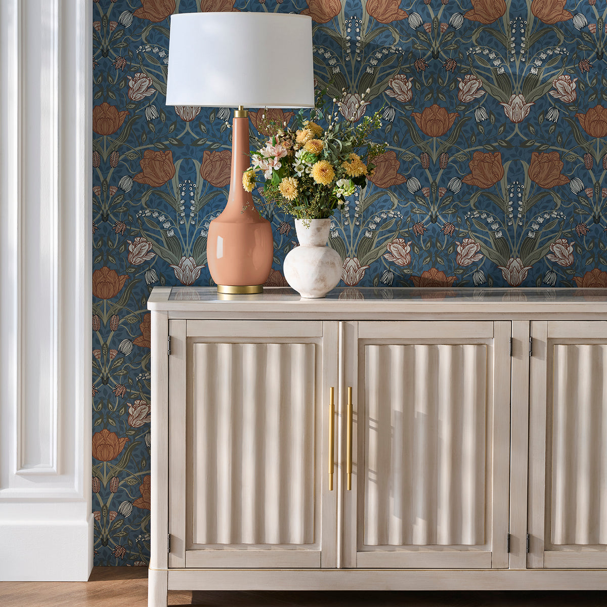 Fairfield Chair Matteo Aria Champagne Mist Four Door Credenza