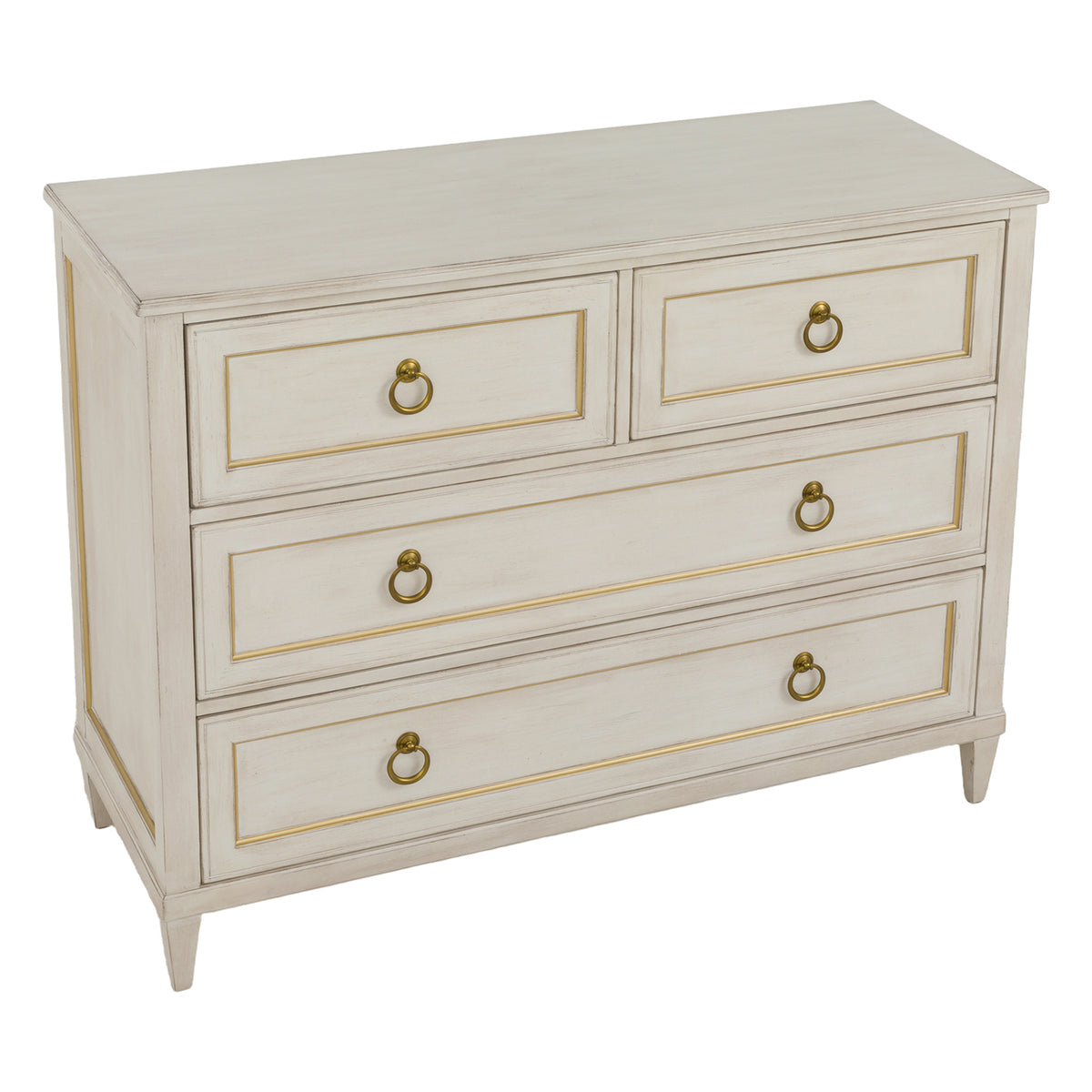 Fairfield Chair Matteo Palazzo Champagne Mist Four Drawer Chest