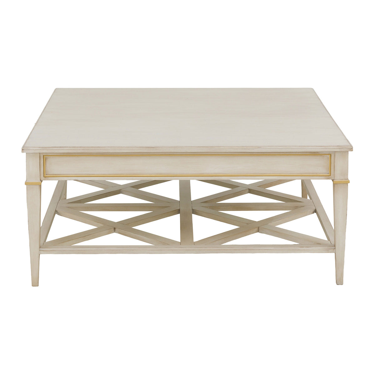 Fairfield Chair Matteo Linea Champagne Mist Square One Drawer Cocktail Table