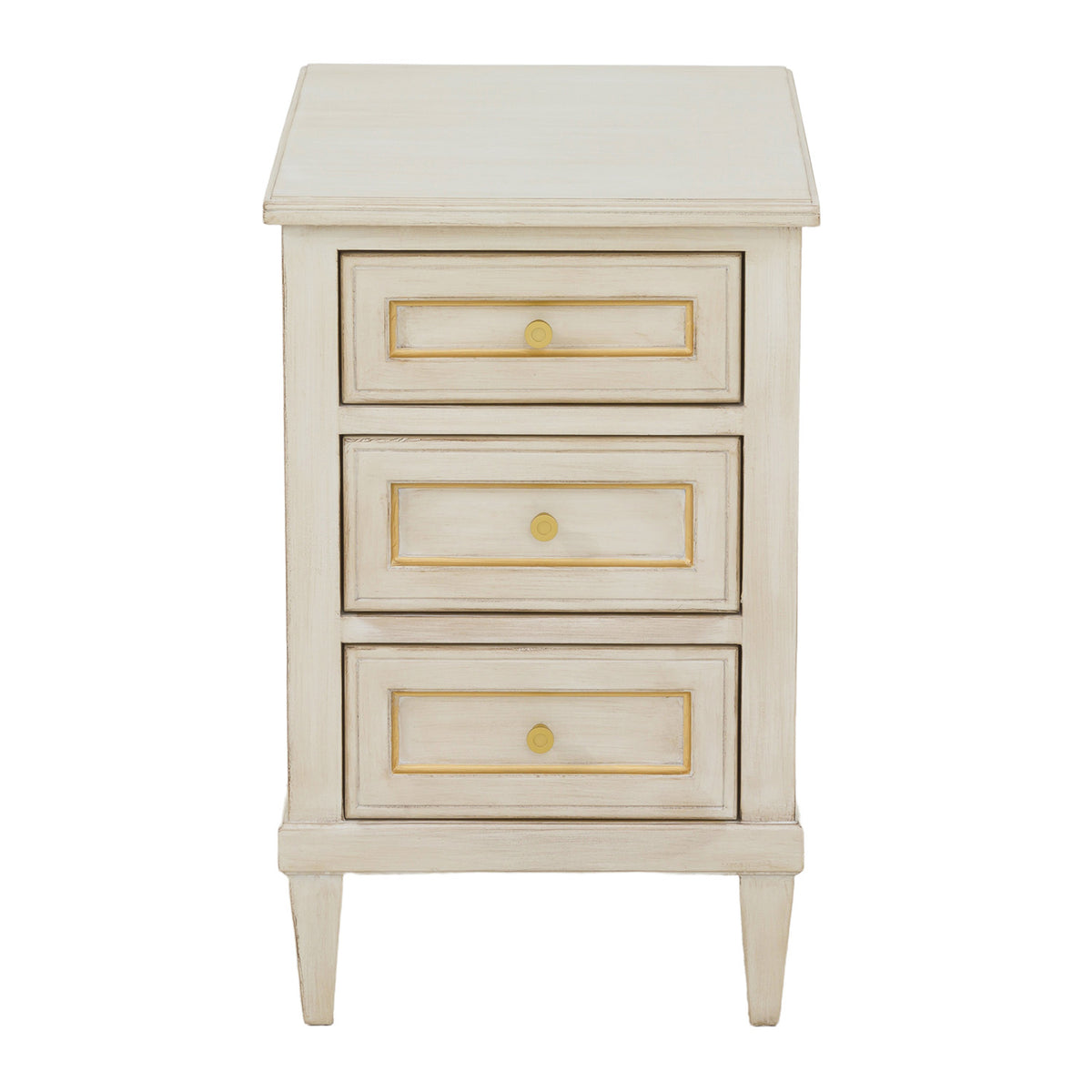 Fairfield Chair Matteo Linea Champagne Mist Three Drawer End Table Set of 2