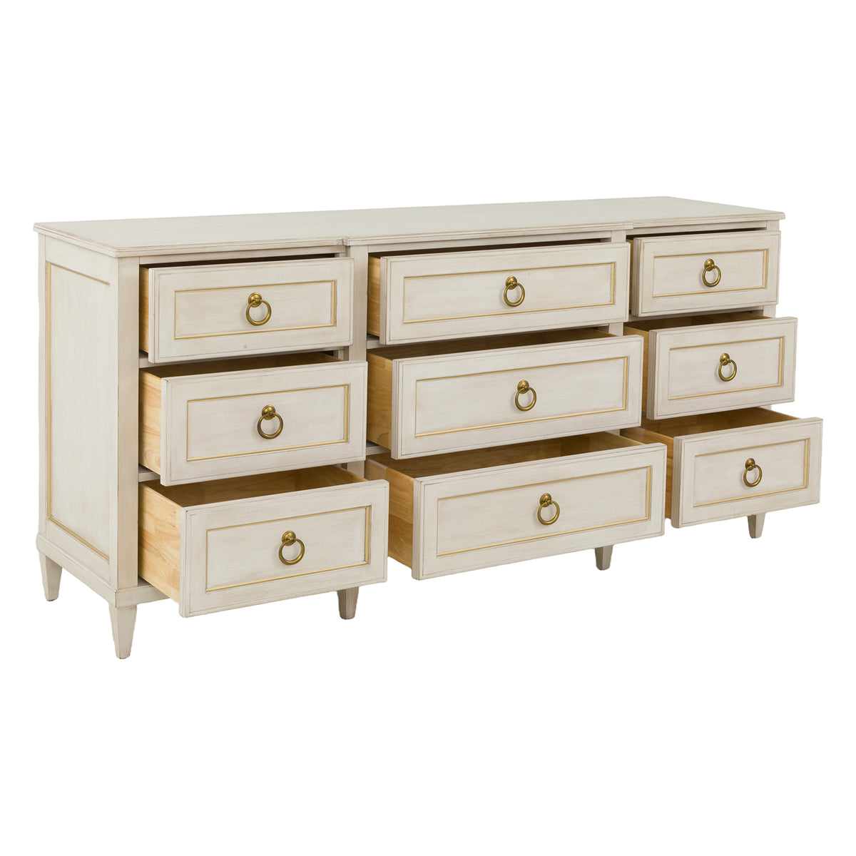 Fairfield Chair Matteo Palazzo Champagne Mist Nine Drawer Dresser