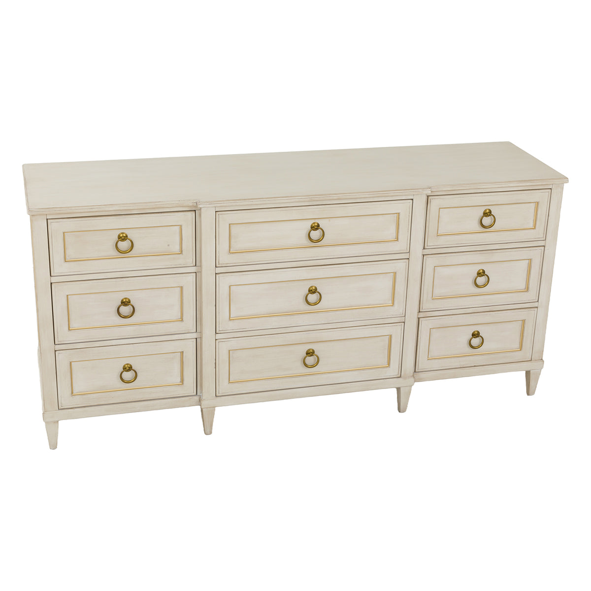 Fairfield Chair Matteo Palazzo Champagne Mist Nine Drawer Dresser